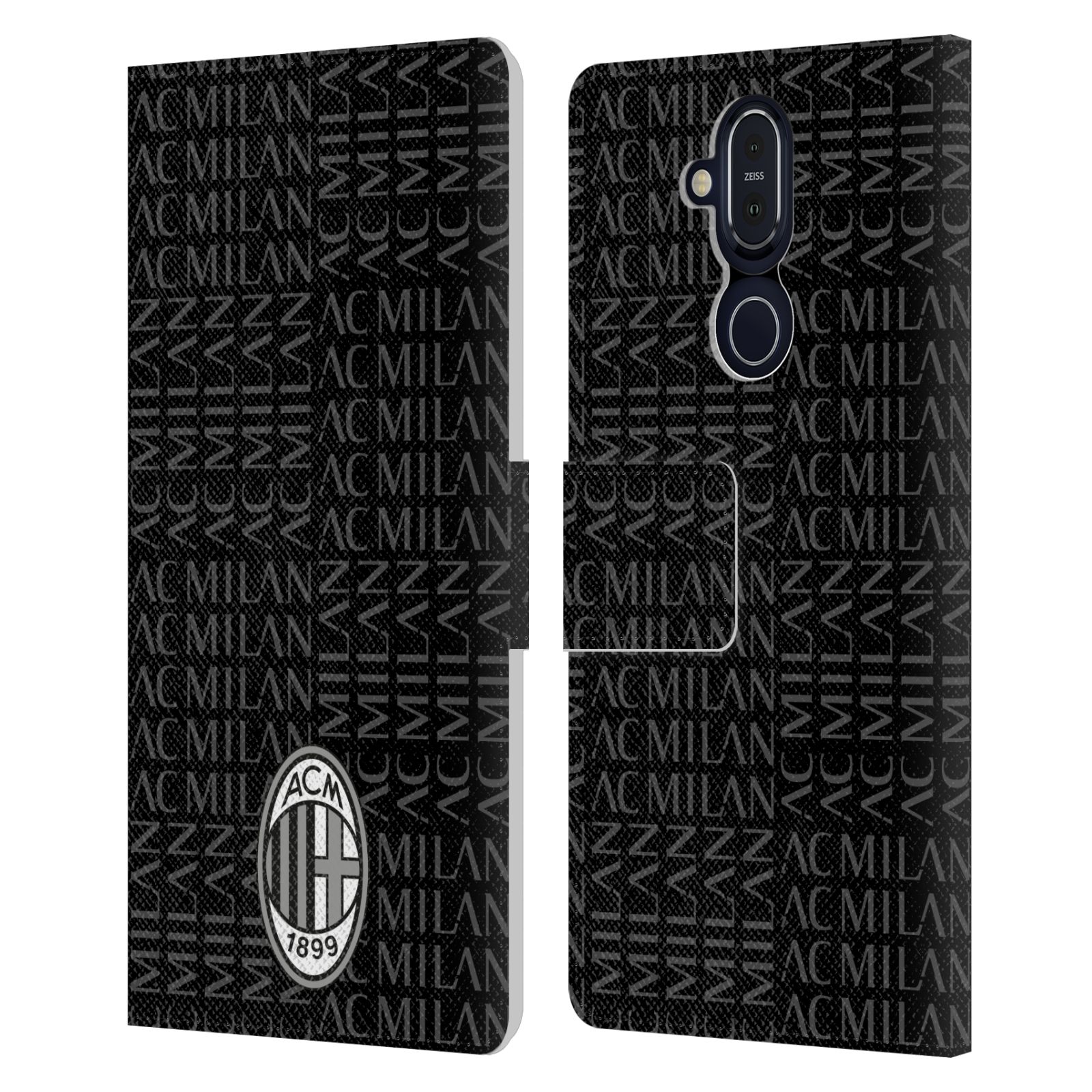 OFFICIAL AC MILAN CREST PATTERNS LEATHER BOOK CASE FOR MICROSOFT NOKIA PHONES - Picture 7 of 13