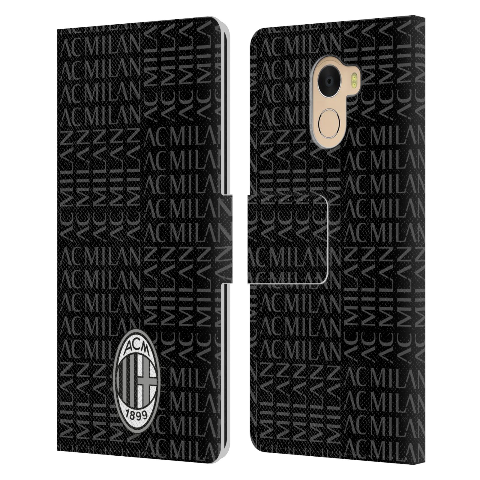 OFFICIAL AC MILAN CREST PATTERNS LEATHER BOOK CASE FOR WILEYFOX & ESSENTIAL - Foto 7 di 13