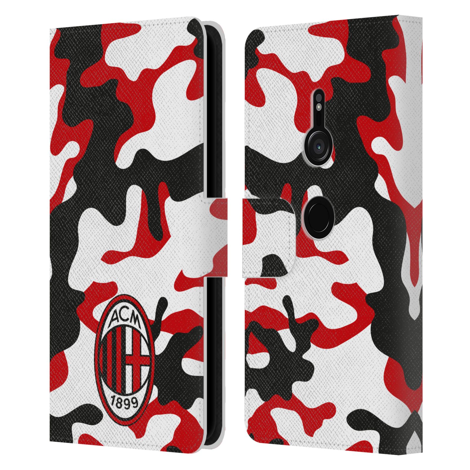 OFFICIAL AC MILAN CREST PATTERNS LEATHER BOOK WALLET CASE FOR SONY PHONES 1 - Picture 8 of 13