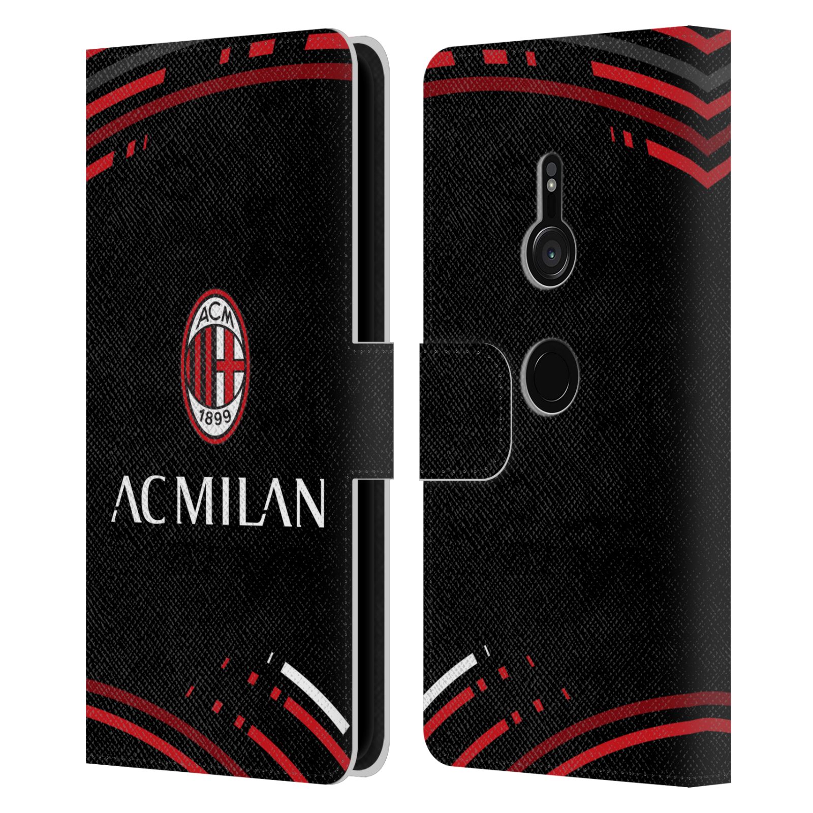 OFFICIAL AC MILAN CREST PATTERNS LEATHER BOOK WALLET CASE FOR SONY PHONES 1 - Picture 9 of 13