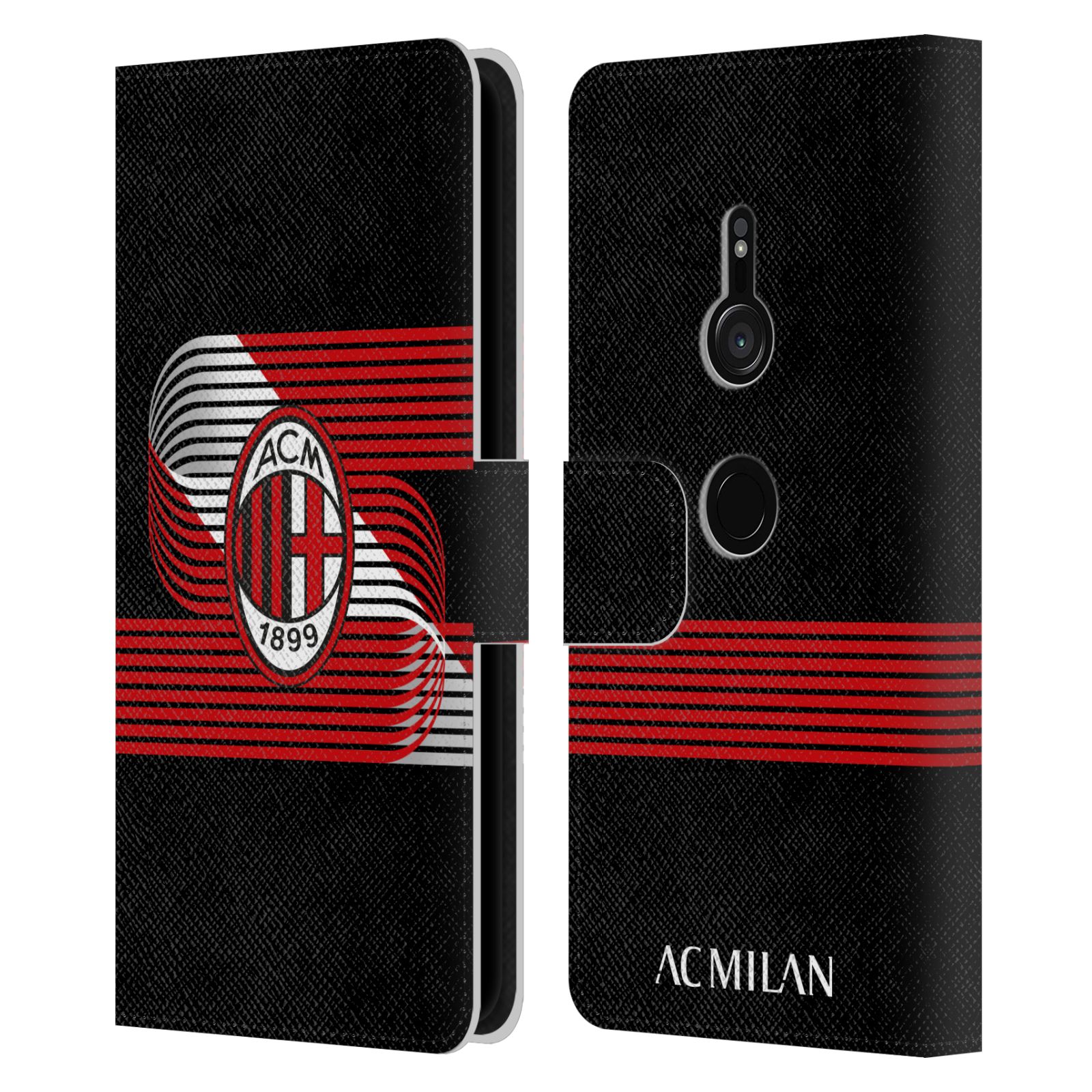 OFFICIAL AC MILAN CREST PATTERNS LEATHER BOOK WALLET CASE FOR SONY PHONES 1 - Picture 10 of 13