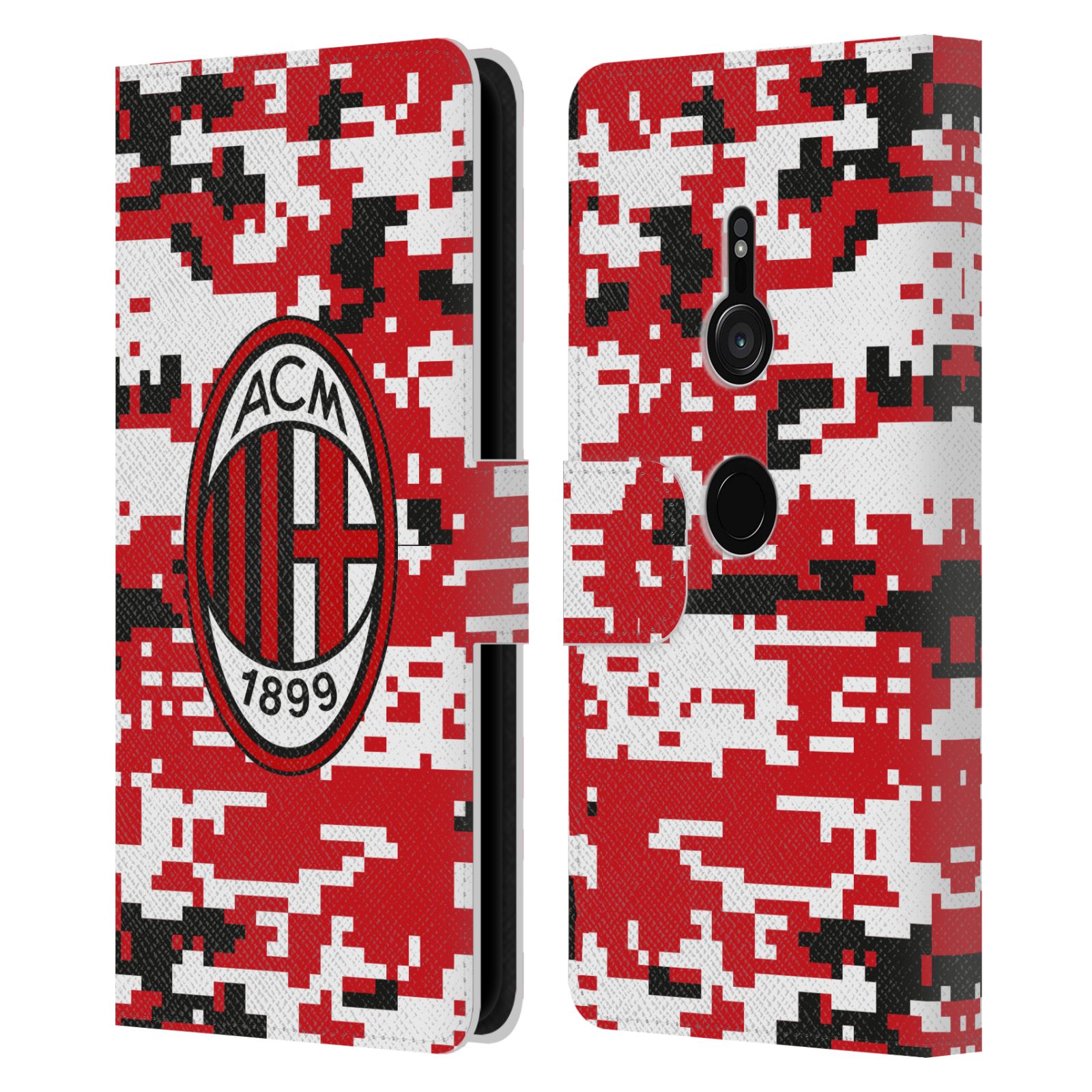 OFFICIAL AC MILAN CREST PATTERNS LEATHER BOOK WALLET CASE FOR SONY PHONES 1 - Picture 11 of 13