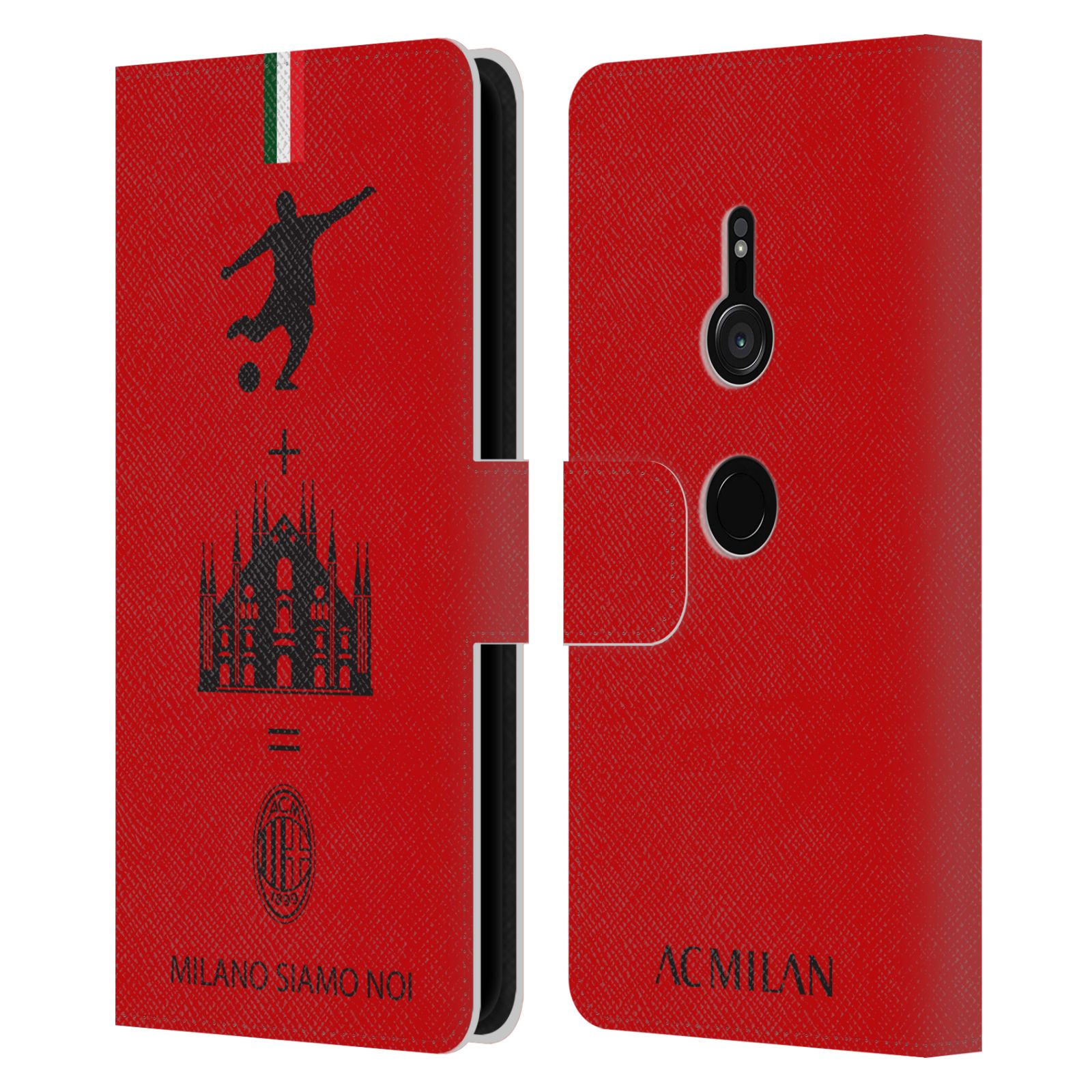 OFFICIAL AC MILAN CREST PATTERNS LEATHER BOOK WALLET CASE FOR SONY PHONES 1 - Picture 12 of 13
