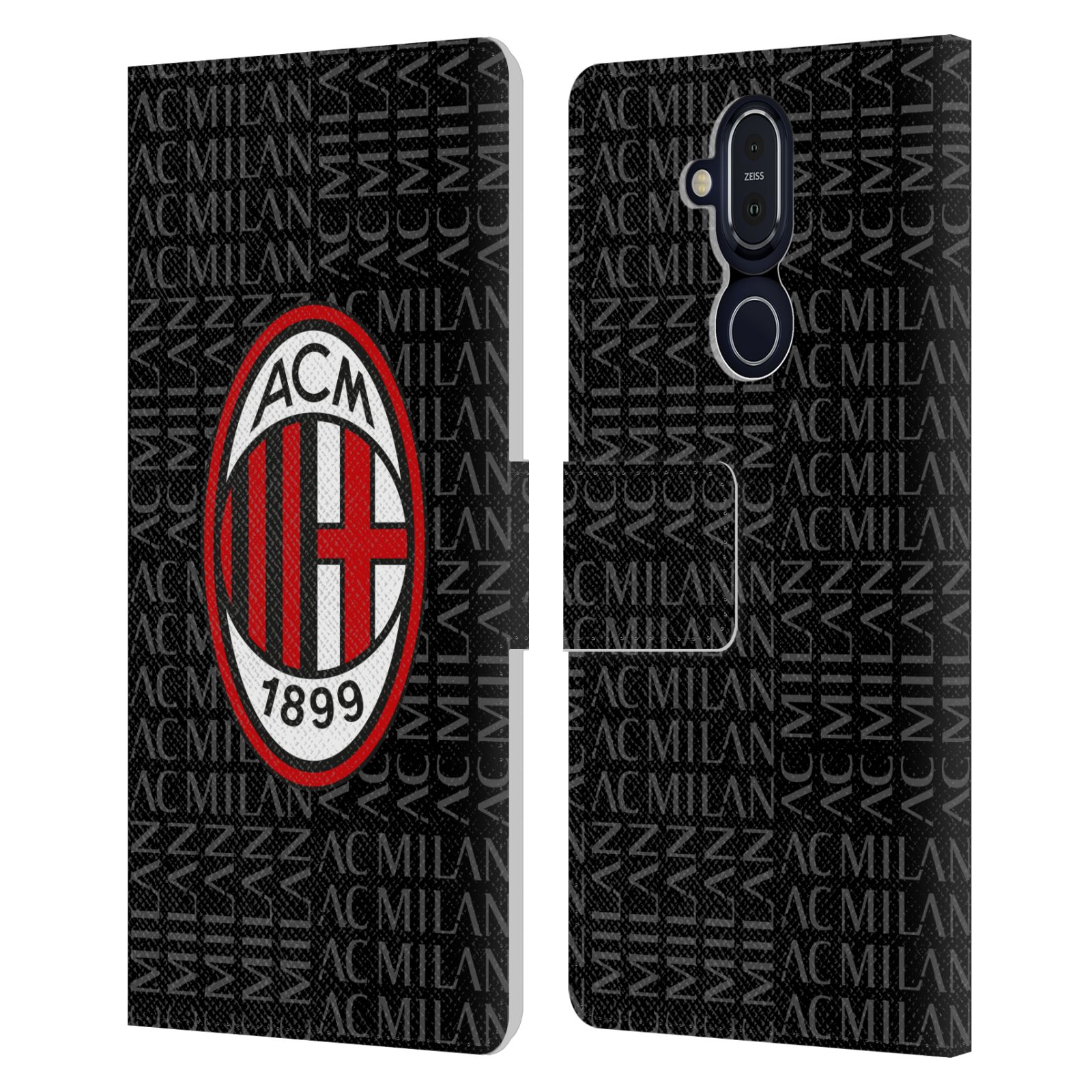 OFFICIAL AC MILAN CREST PATTERNS LEATHER BOOK CASE FOR MICROSOFT NOKIA PHONES - Picture 13 of 13