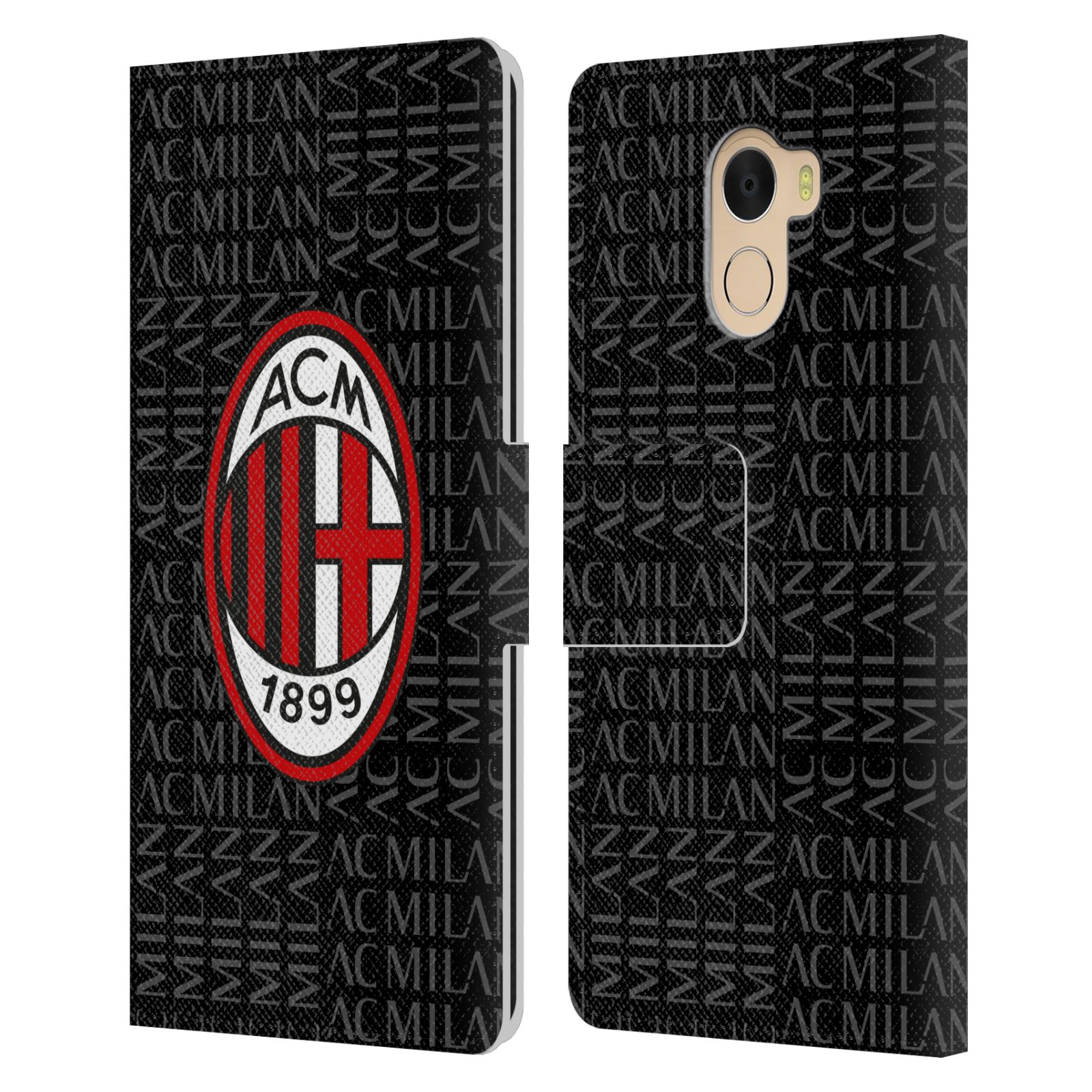 OFFICIAL AC MILAN CREST PATTERNS LEATHER BOOK CASE FOR WILEYFOX & ESSENTIAL - Foto 13 di 13