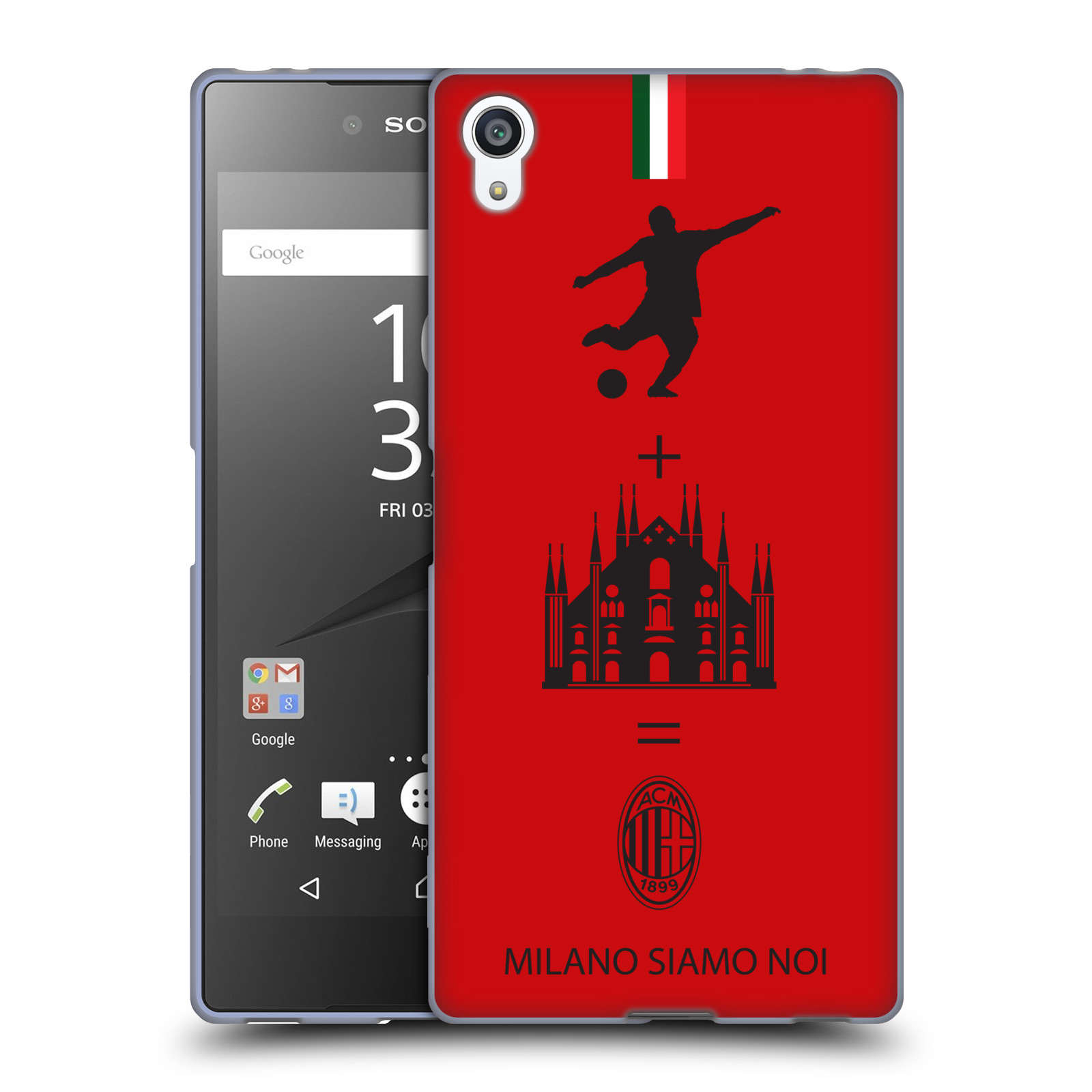OFFICIAL AC MILAN CREST PATTERNS SOFT GEL CASE FOR SONY PHONES 2 - Picture 13 of 14