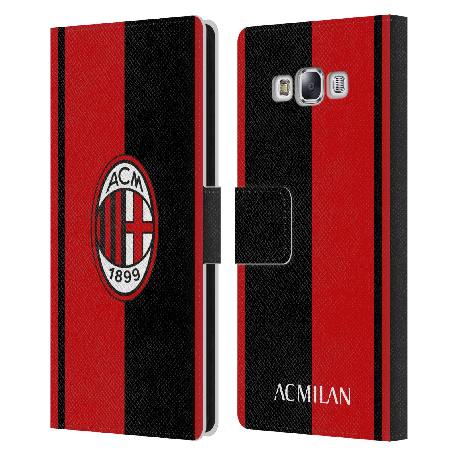 OFFICIAL AC MILAN CREST LEATHER BOOK WALLET CASE FOR SAMSUNG PHONES 3 - 第 11/15 張圖片