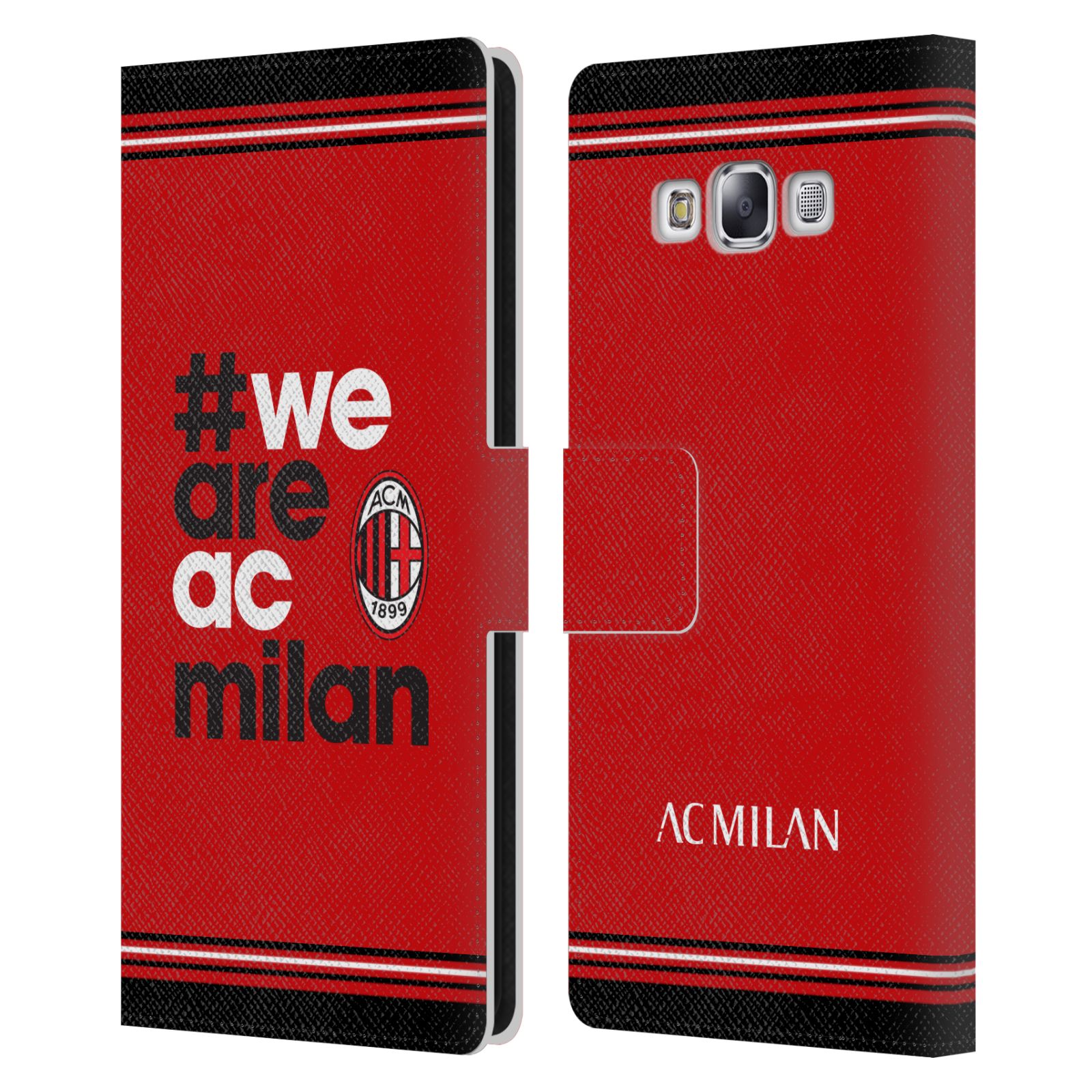 OFFICIAL AC MILAN CREST LEATHER BOOK WALLET CASE FOR SAMSUNG PHONES 3 - 第 12/15 張圖片