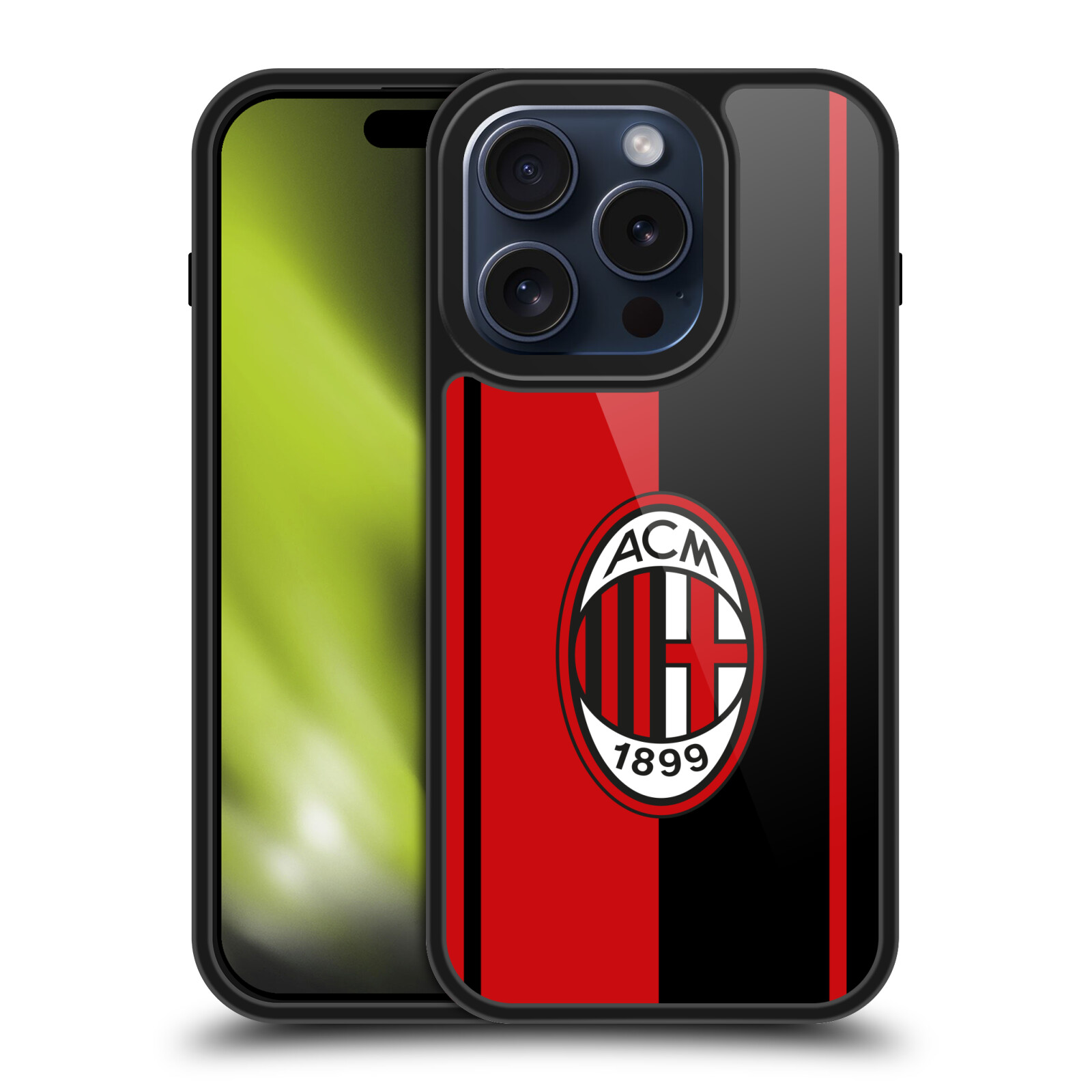 OFFICIAL AC MILAN CREST GEL ARMOR CASE FOR APPLE iPHONE PHONES - Picture 9 of 9