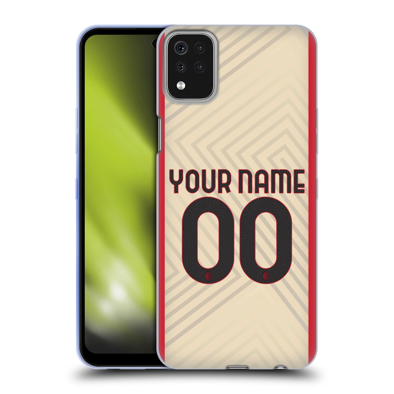 CUSTOM CUSTOMISED PERSONALISED AC MILAN 2021/22 KIT GEL CASE FOR LG PHONES 1 - 第 8/8 張圖片