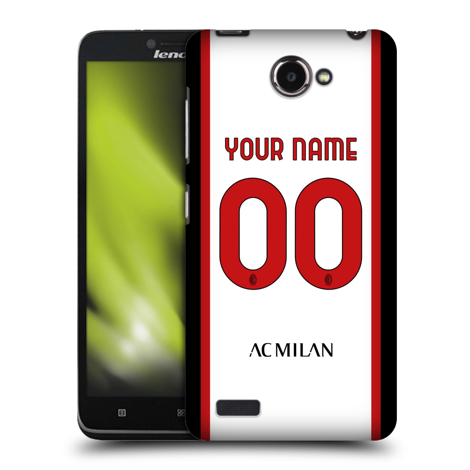 CUSTOM CUSTOMISED PERSONALISED AC MILAN 2022/23 KIT BACK CASE FOR LENOVO PHONES - 第 8/9 張圖片