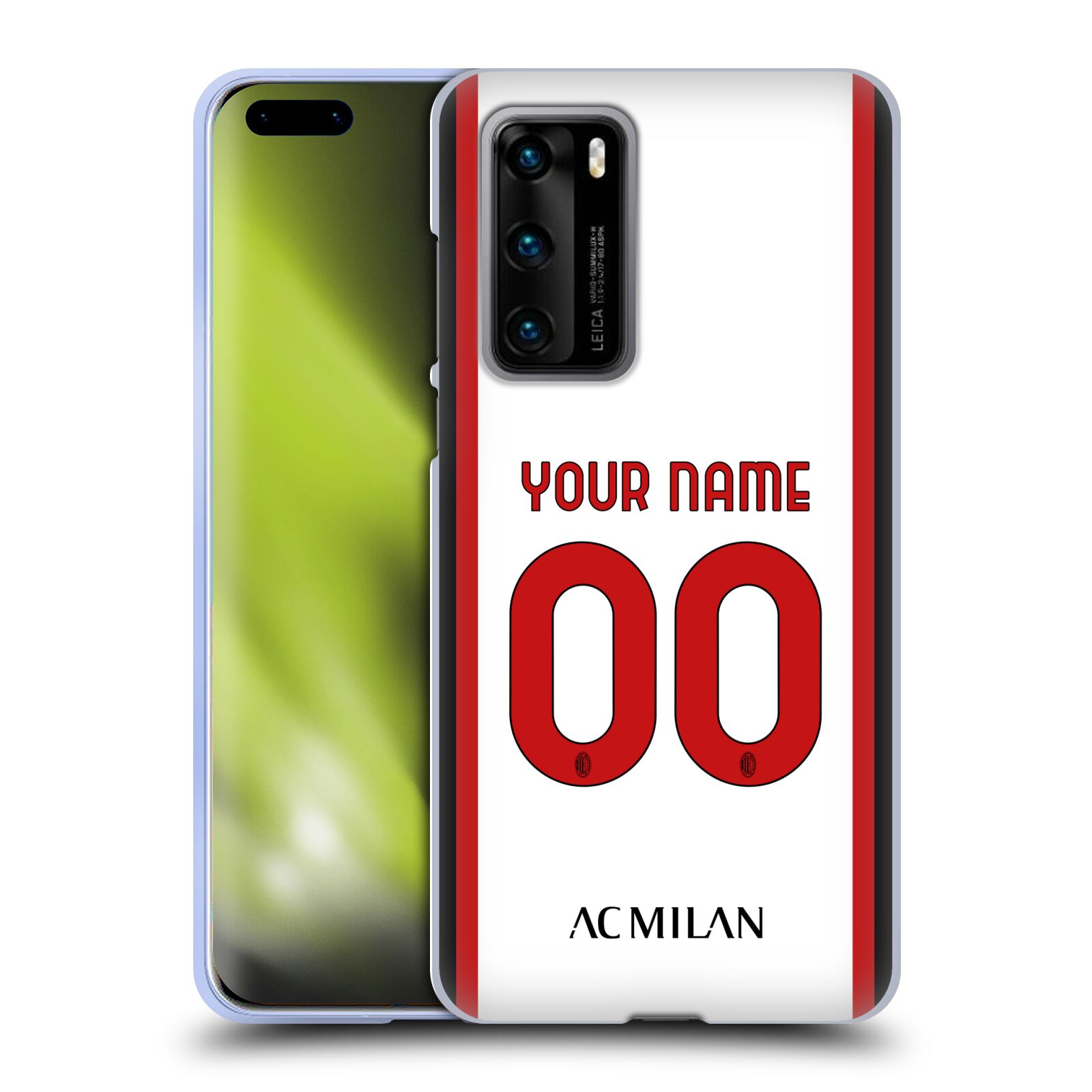 CUSTOM CUSTOMIZED PERSONALIZED AC MILAN 2022/23 KIT GEL CASE FOR HUAWEI PHONES 4