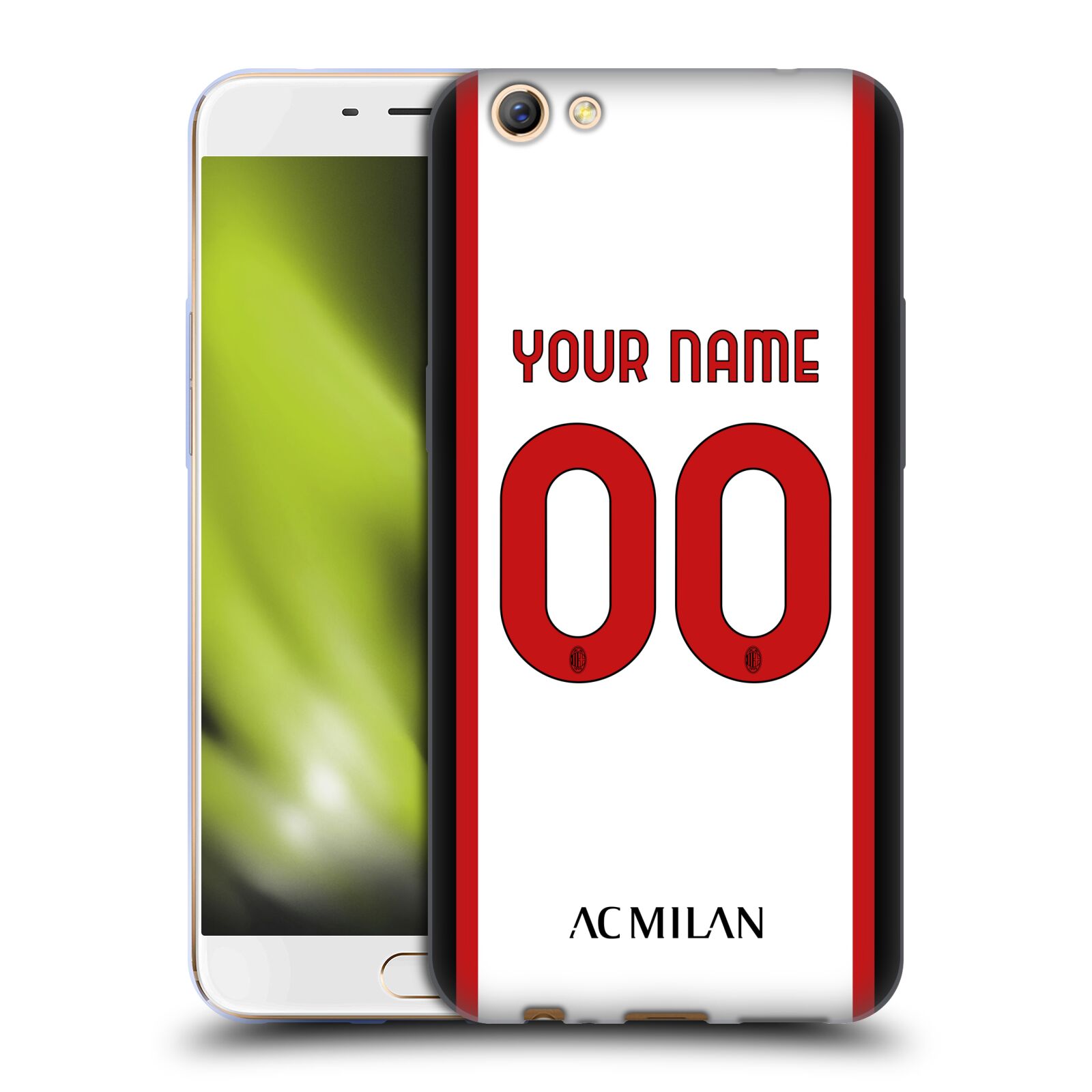 CUSTOM CUSTOMIZED PERSONALIZED AC MILAN 2022/23 KIT GEL CASE FOR OPPO PHONES