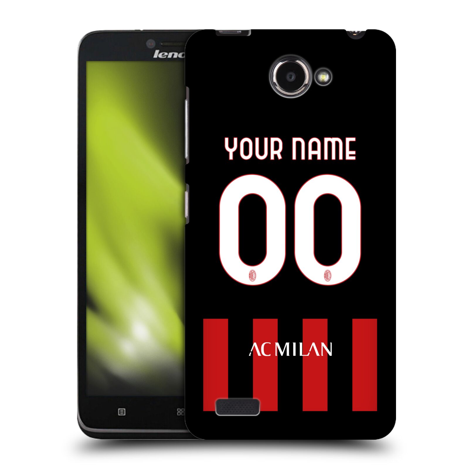 CUSTOM CUSTOMISED PERSONALISED AC MILAN 2022/23 KIT BACK CASE FOR LENOVO PHONES - 第 9/9 張圖片