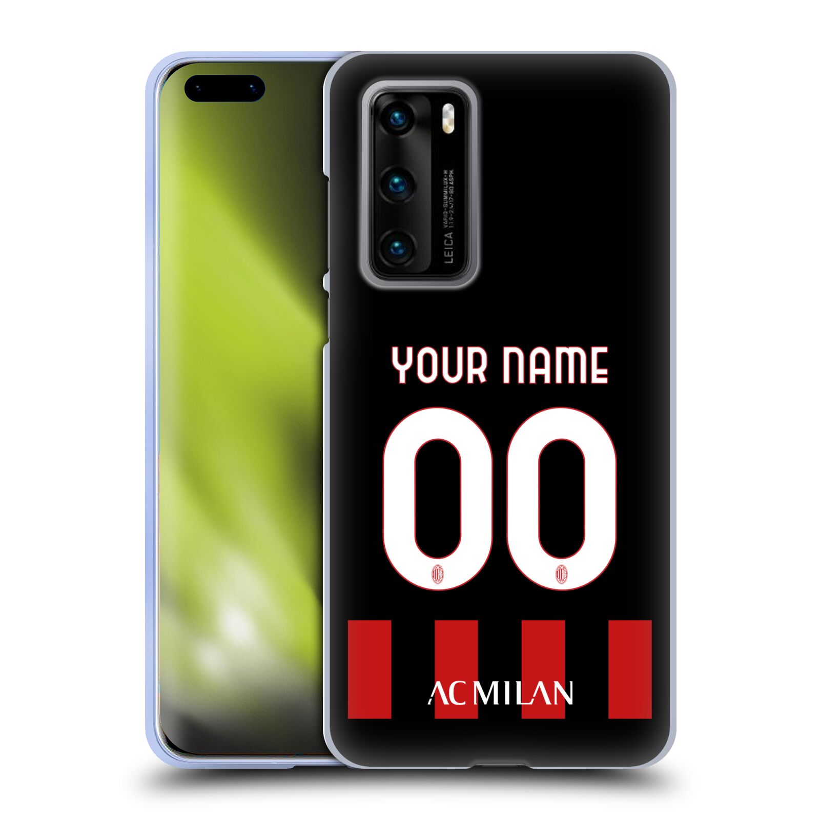 CUSTOM CUSTOMIZED PERSONALIZED AC MILAN 2022/23 KIT GEL CASE FOR HUAWEI PHONES 4