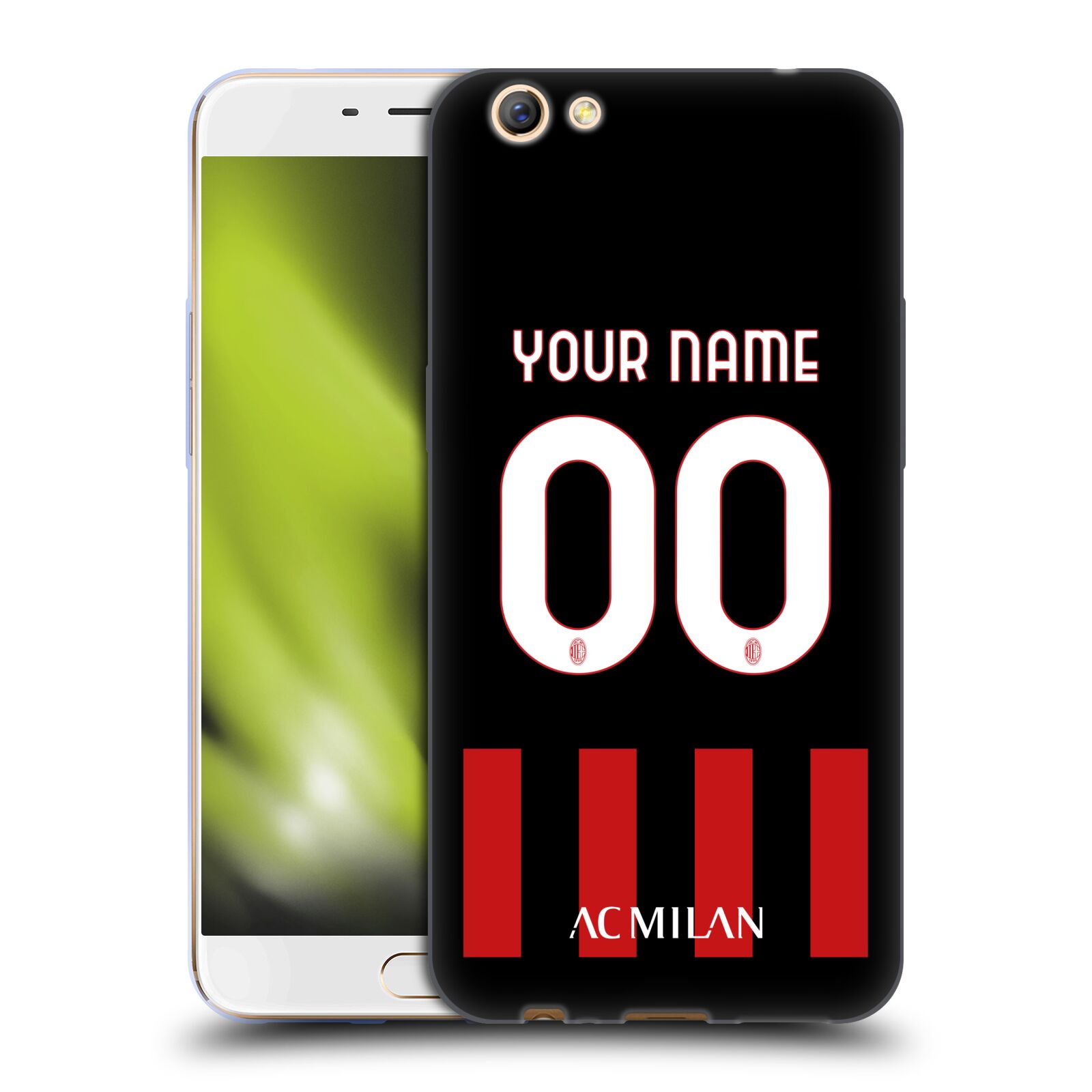 CUSTOM CUSTOMIZED PERSONALIZED AC MILAN 2022/23 KIT GEL CASE FOR OPPO PHONES