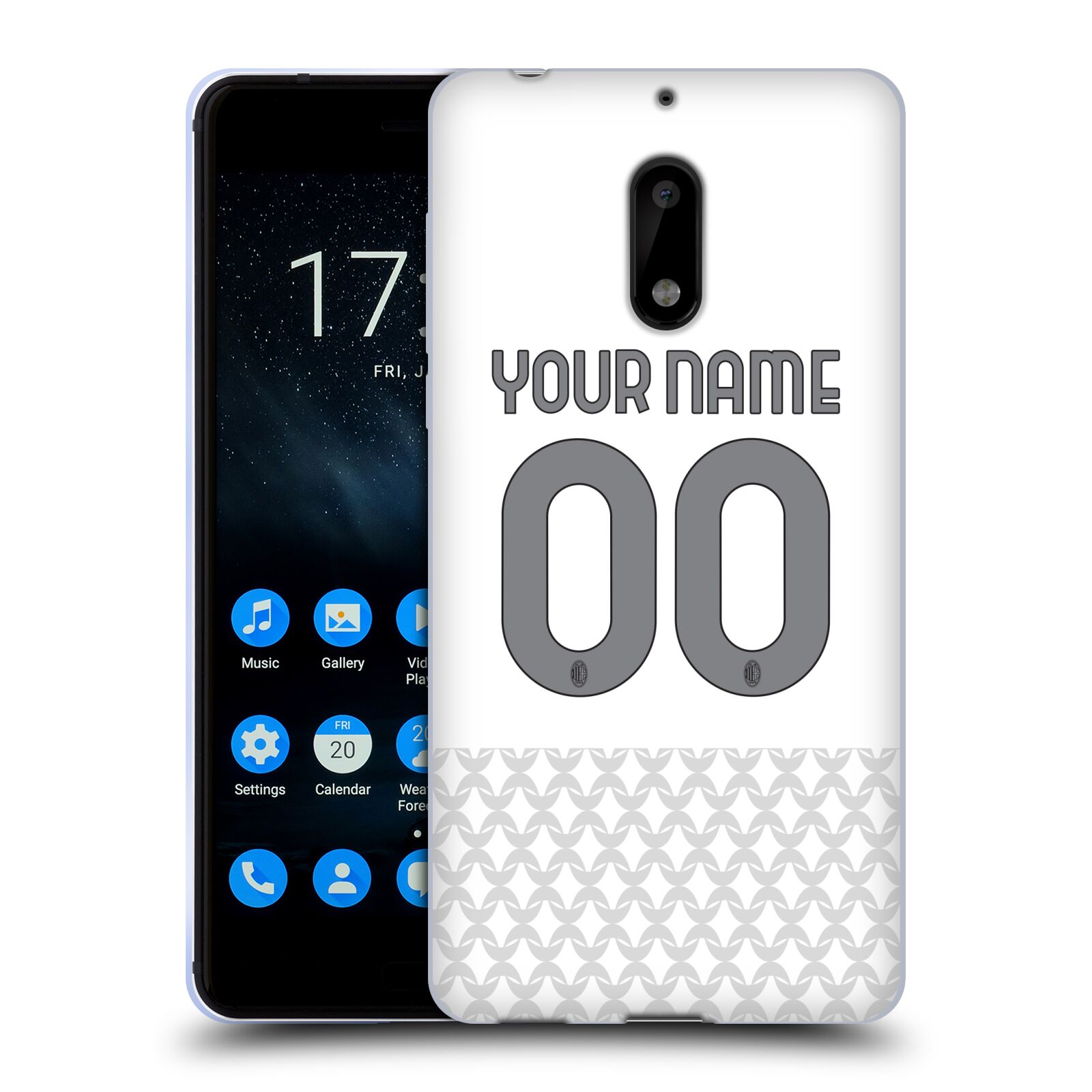 CUSTOM CUSTOMIZED PERSONALIZED AC MILAN 2023/24 KIT GEL CASE FOR NOKIA PHONES 1