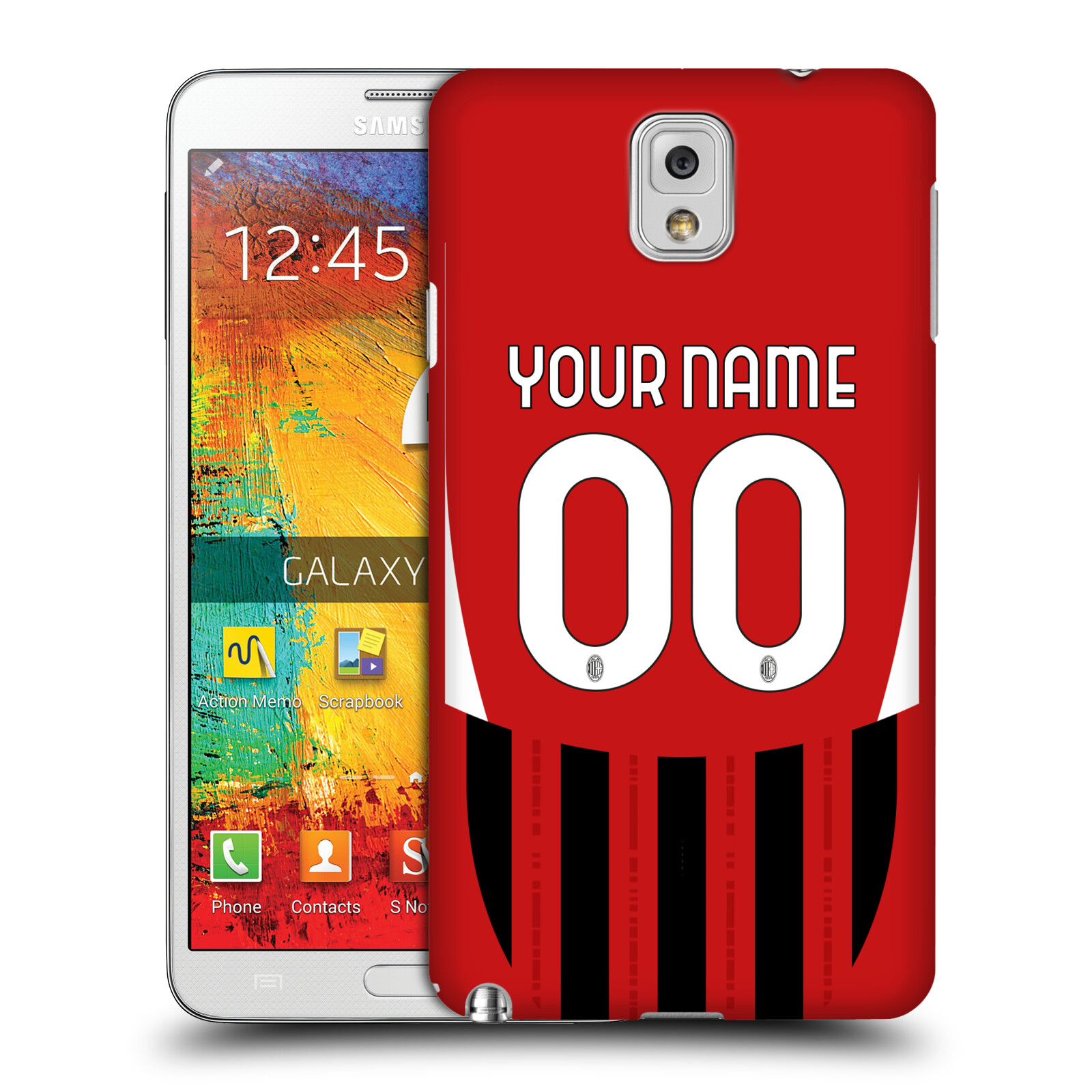 CUSTOM CUSTOMIZED PERSONALIZED AC MILAN 2024/25 KIT CASE FOR SAMSUNG PHONES 2