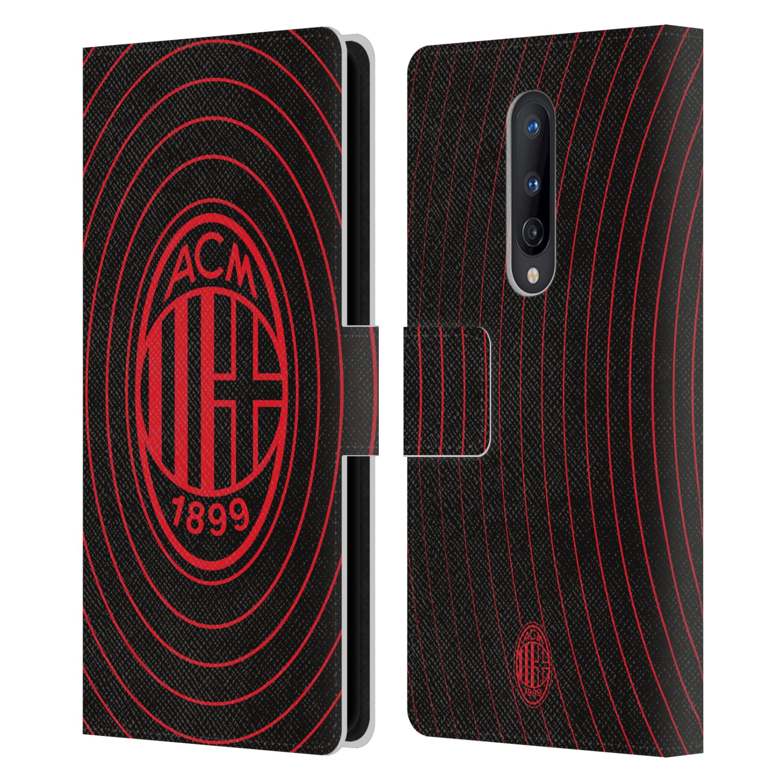 OFFICIAL AC MILAN GRAPHICS LEATHER BOOK WALLET CASE COVER FOR ONEPLUS PHONES - Picture 7 of 11