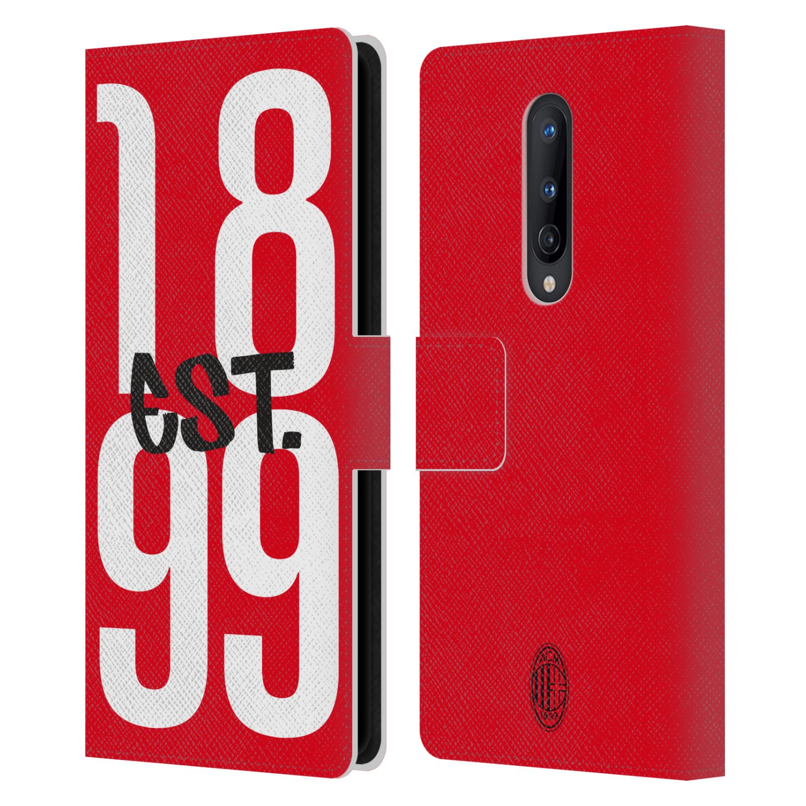 OFFICIAL AC MILAN GRAPHICS LEATHER BOOK WALLET CASE COVER FOR ONEPLUS PHONES - Picture 8 of 11