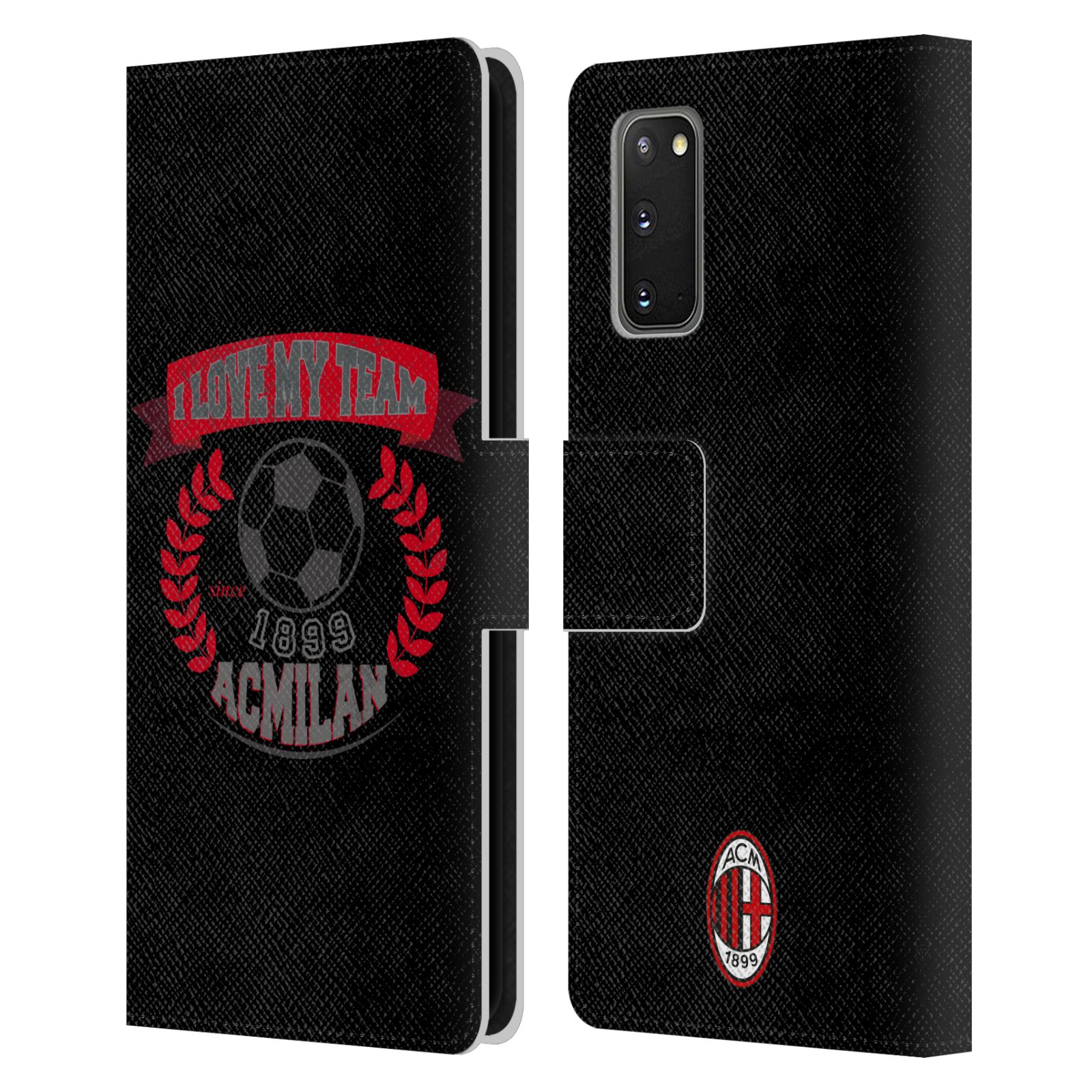 OFFICIAL AC MILAN TEENS LEATHER BOOK WALLET CASE COVER FOR SAMSUNG PHONES 1 - Picture 8 of 13