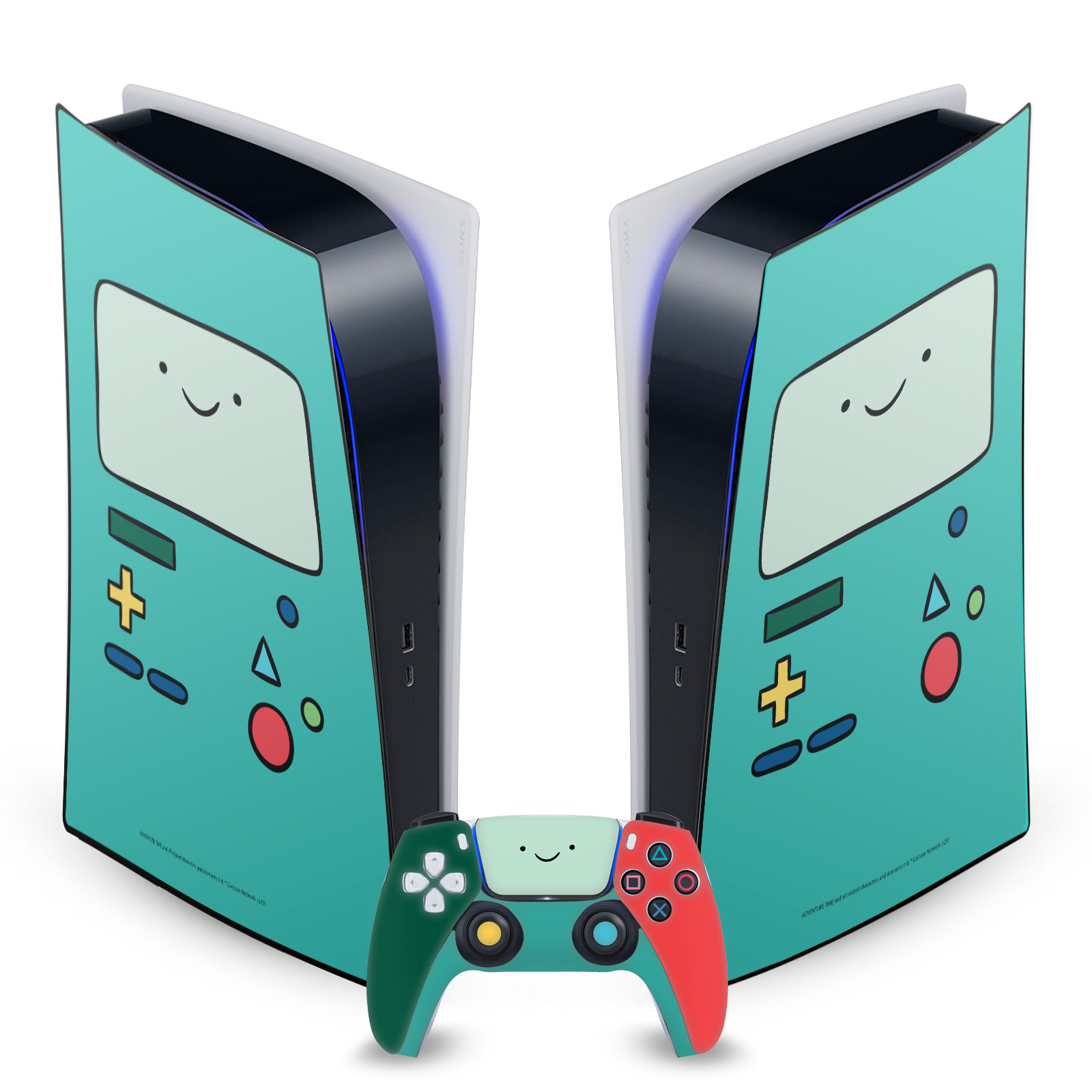 OFFICIAL ADVENTURE TIME GRAPHICS VINYL SKIN FOR SONY PS5 DIGITAL EDITION BUNDLE