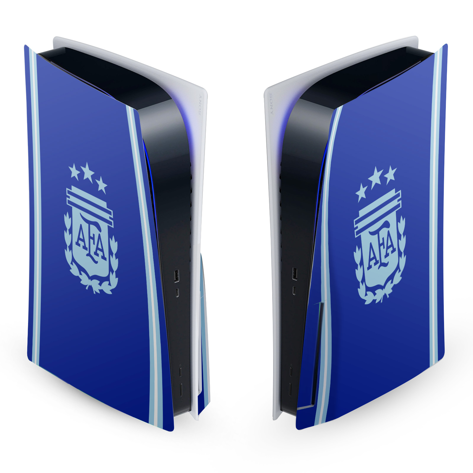 ARGENTINA FOOTBALL 24/25 CREST KIT VINYL SKIN FOR SONY PS5 DISC EDITION CONSOLE