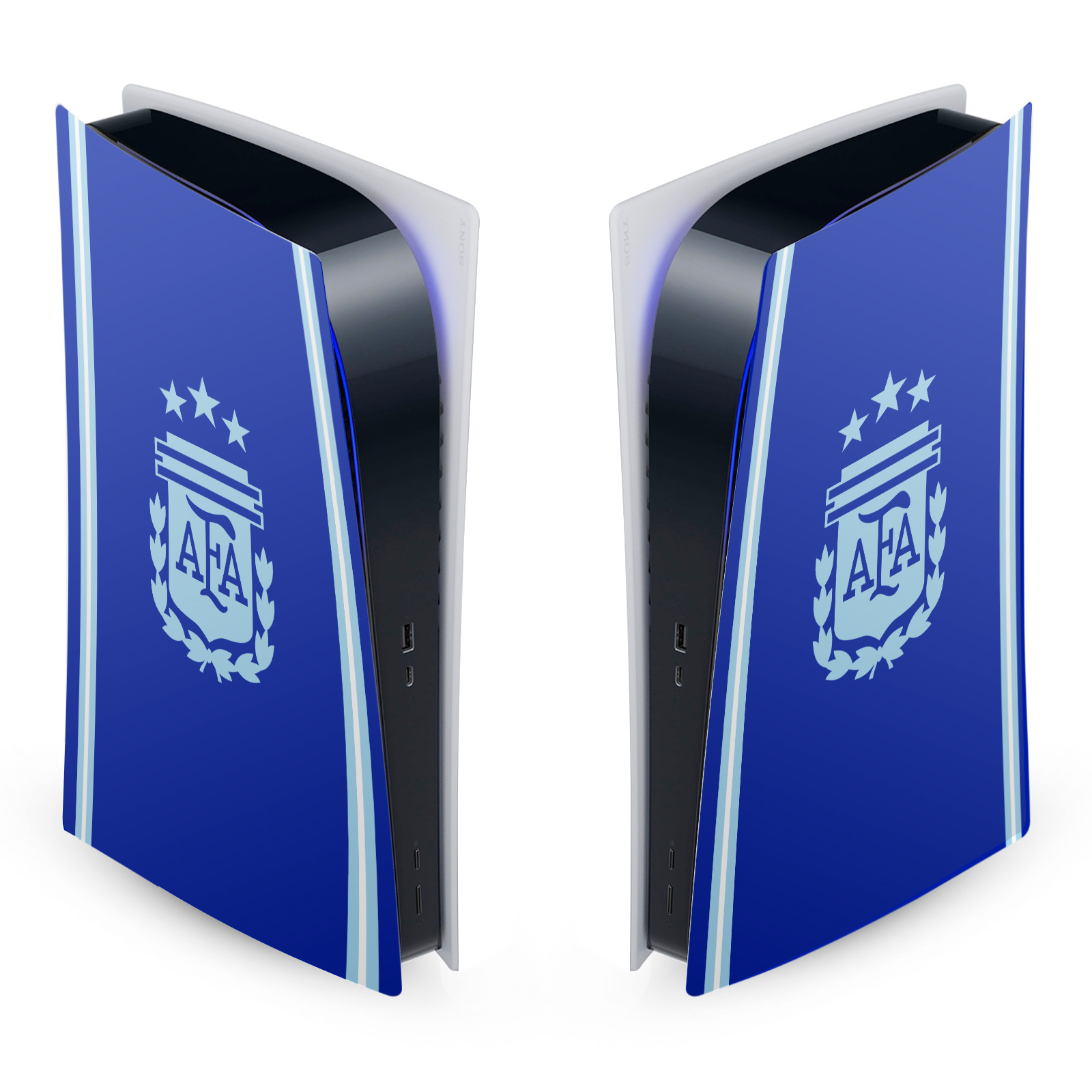ARGENTINA FOOTBALL 24/25 CREST KIT VINYL SKIN FOR PS5 DIGITAL EDITION CONSOLE