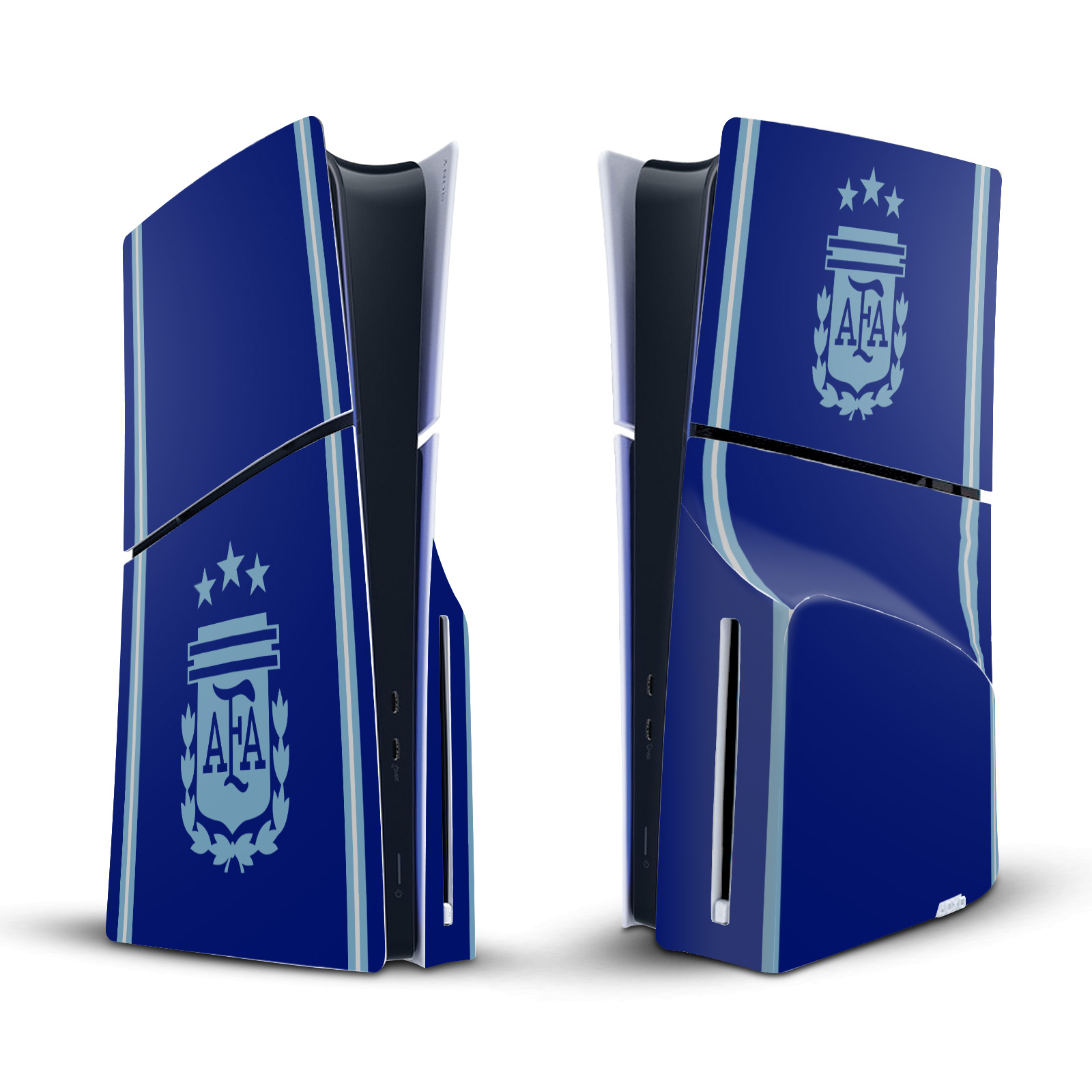 ARGENTINA FOOTBALL 24/25 CREST KIT VINYL SKIN FOR SONY PS5 SLIM DISC CONSOLE