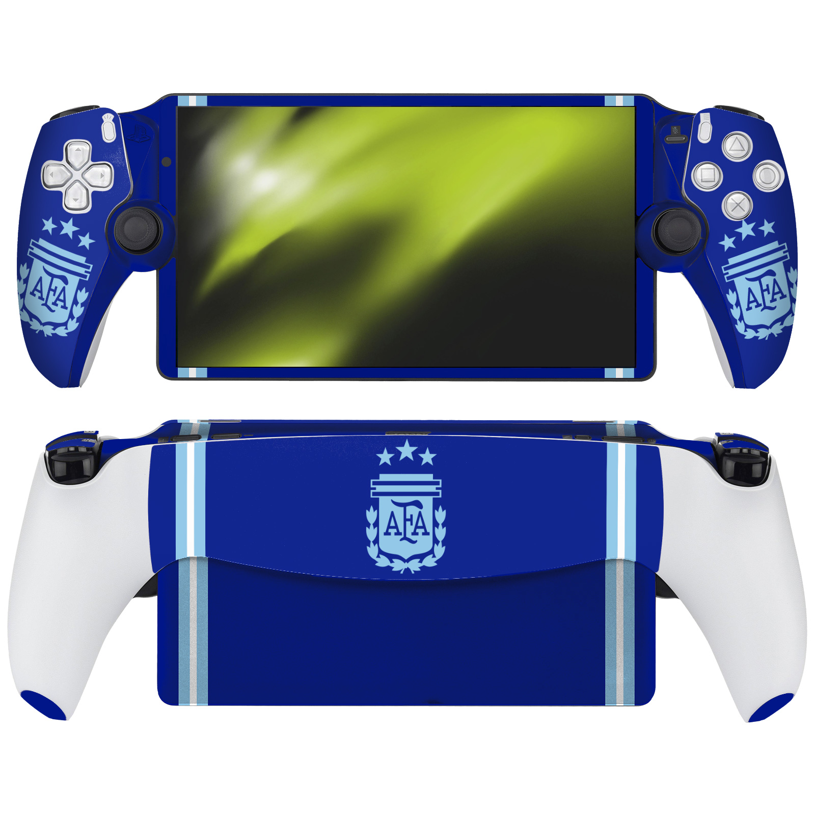 ARGENTINA NATIONAL FOOTBALL TEAM 2024/25 CREST KIT VINYL SKIN FOR PS5 PS PORTAL