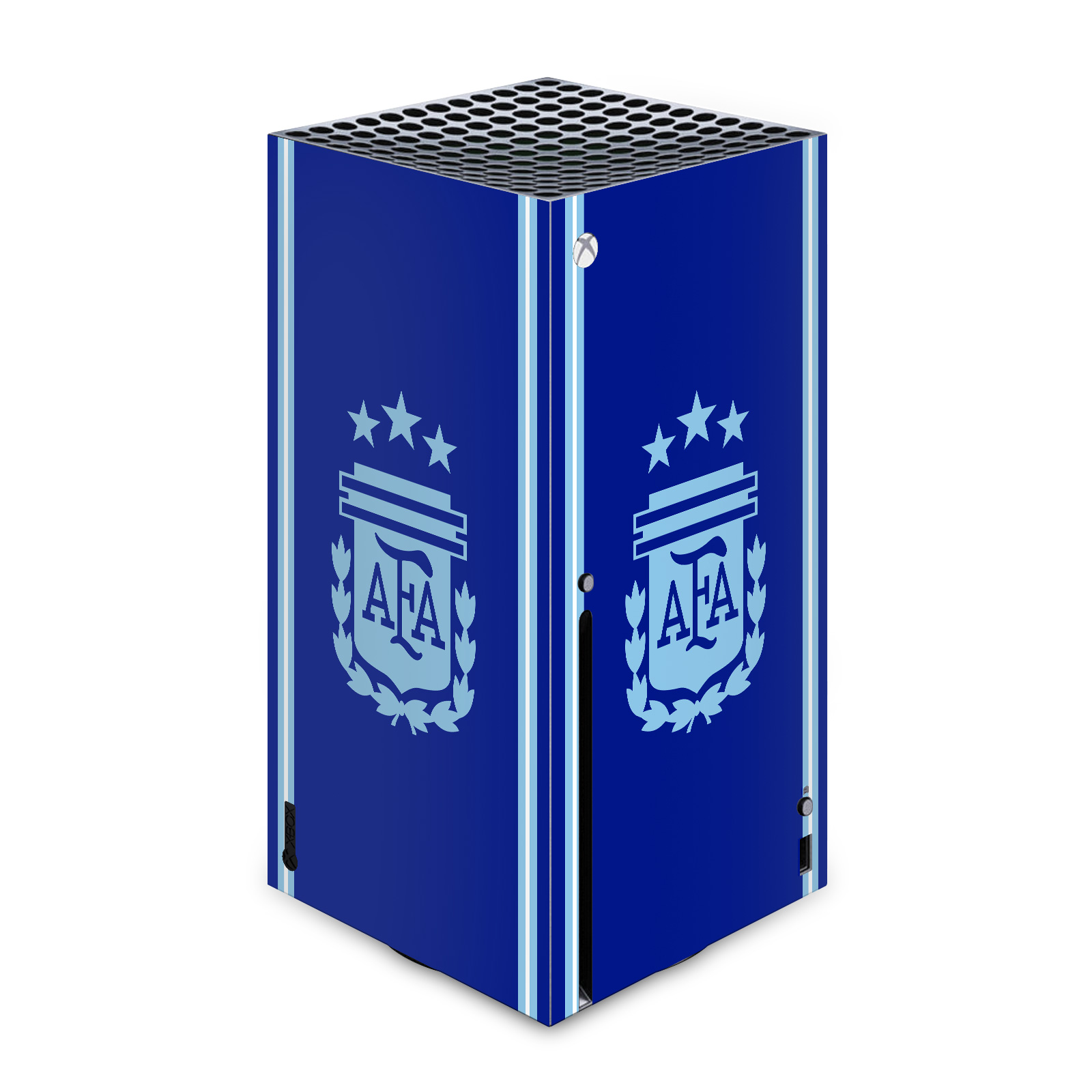 ARGENTINA FOOTBALL TEAM 2024/25 CREST KIT VINYL SKIN FOR XBOX SERIES X CONSOLE