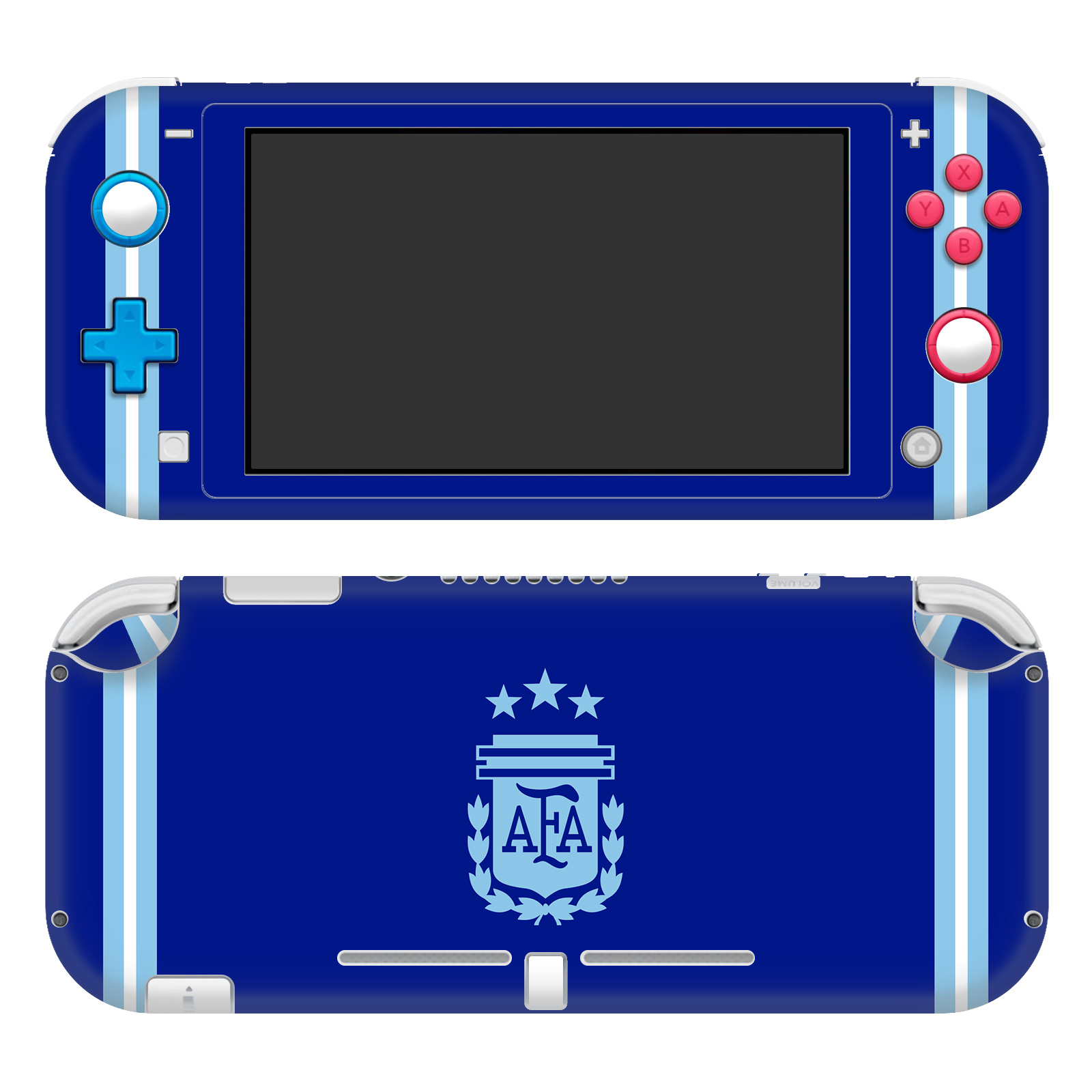 ARGENTINA FOOTBALL TEAM 2024/25 CREST KIT VINYL SKIN FOR NINTENDO SWITCH LITE
