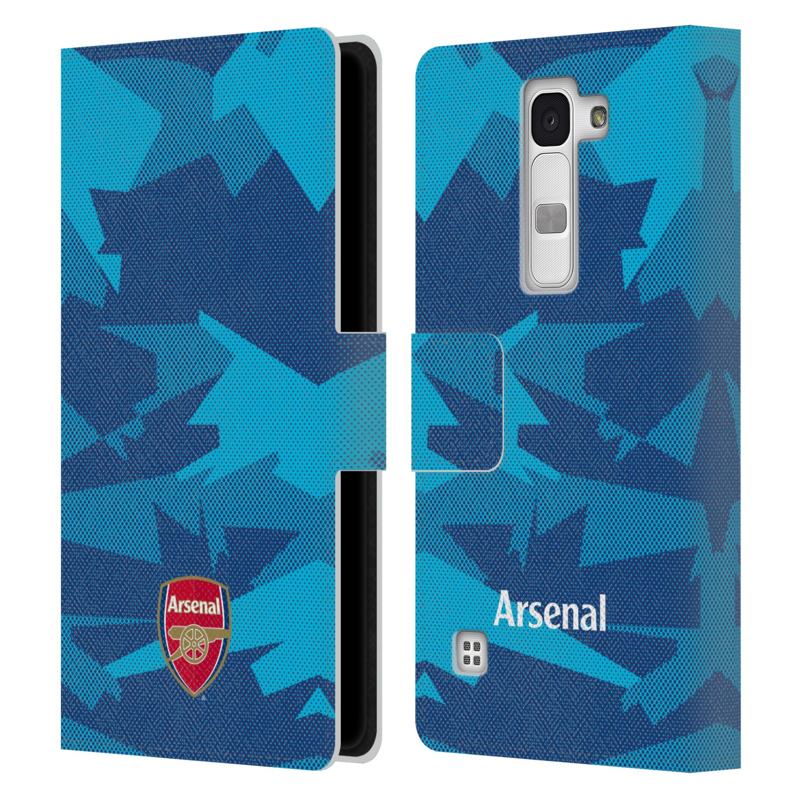 OFFICIAL ARSENAL FC CREST AND GUNNERS LOGO LEATHER BOOK CASE FOR LG PHONES 2 - Picture 9 of 12