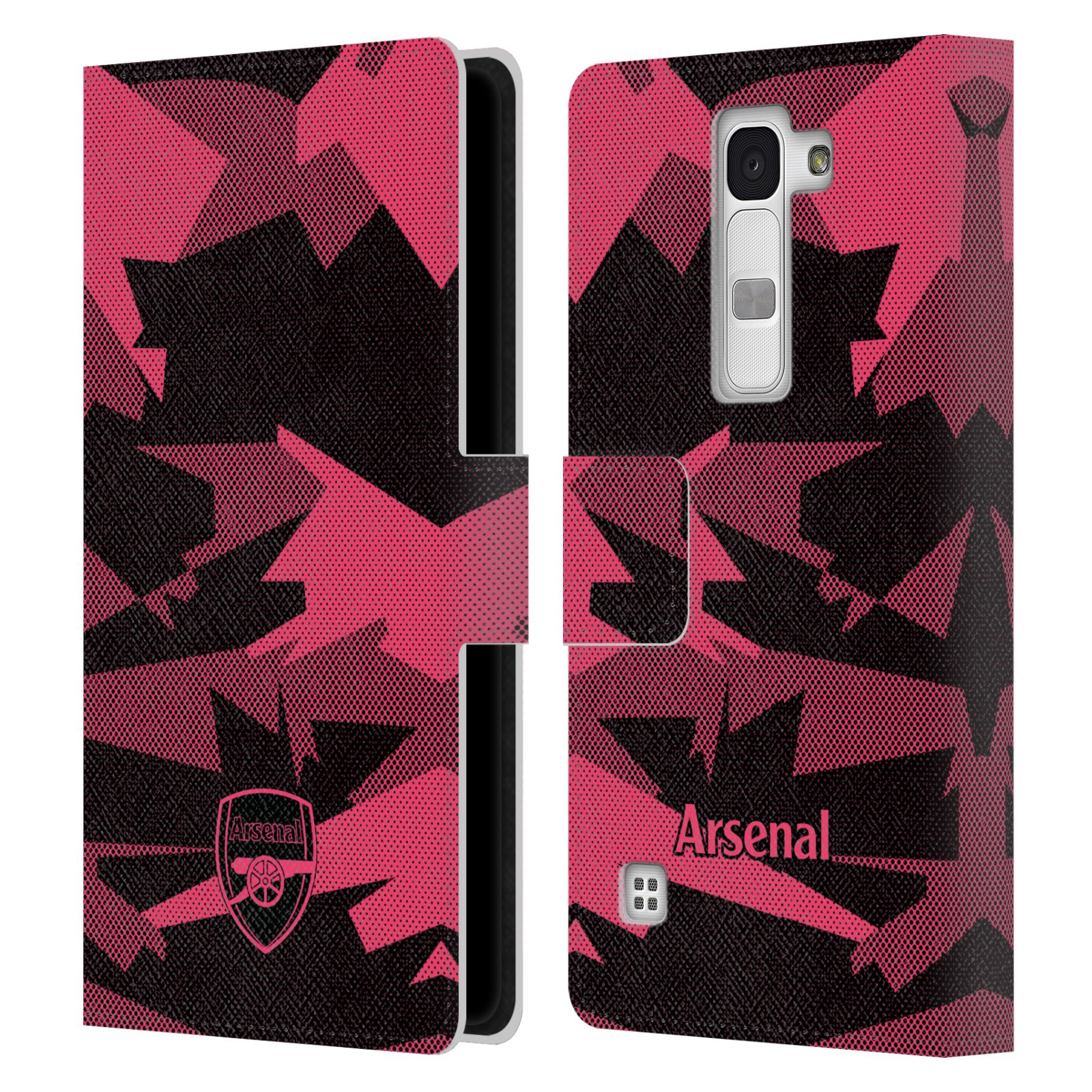 OFFICIAL ARSENAL FC CREST AND GUNNERS LOGO LEATHER BOOK CASE FOR LG PHONES 2 - Picture 10 of 12