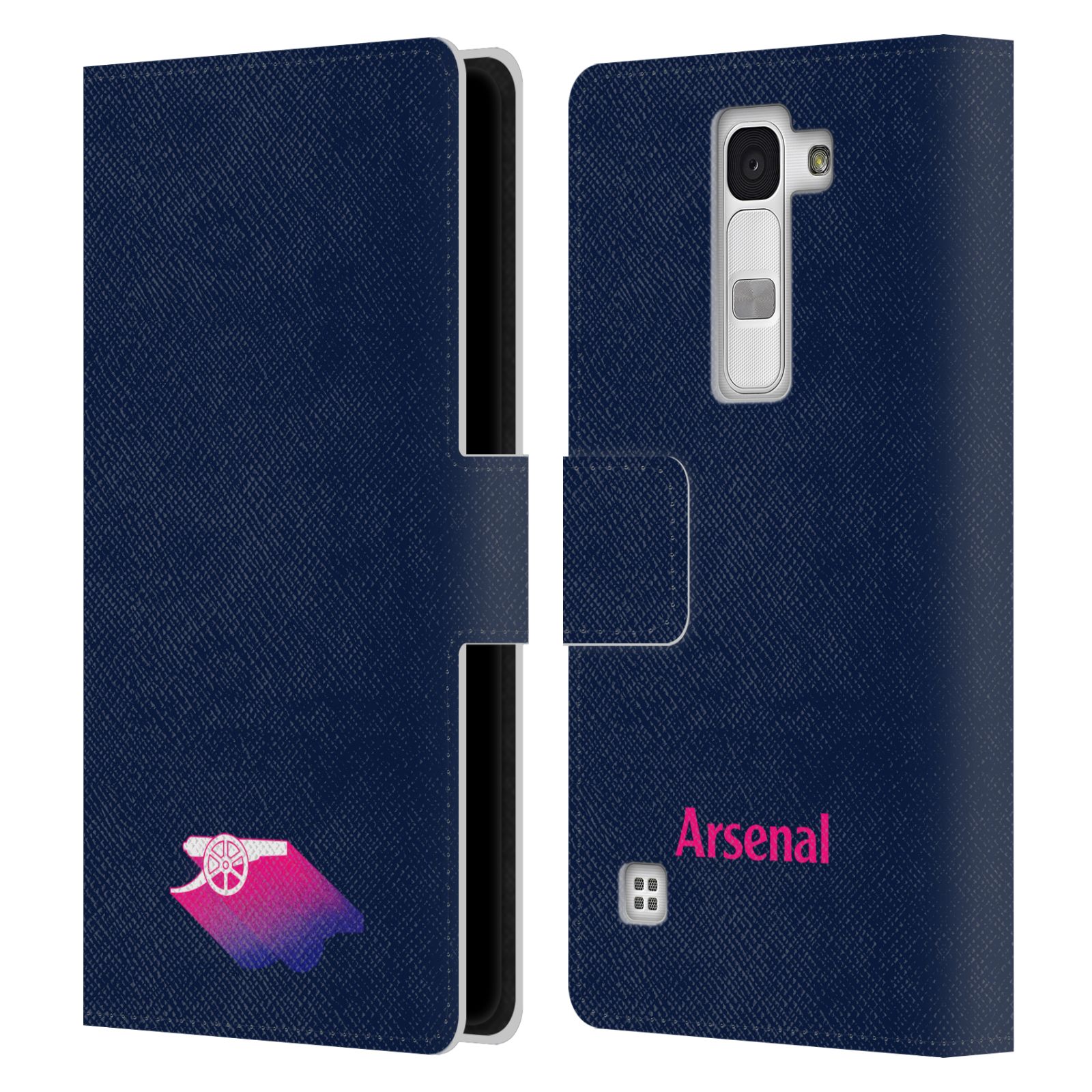 OFFICIAL ARSENAL FC CREST AND GUNNERS LOGO LEATHER BOOK CASE FOR LG PHONES 2 - Picture 11 of 12