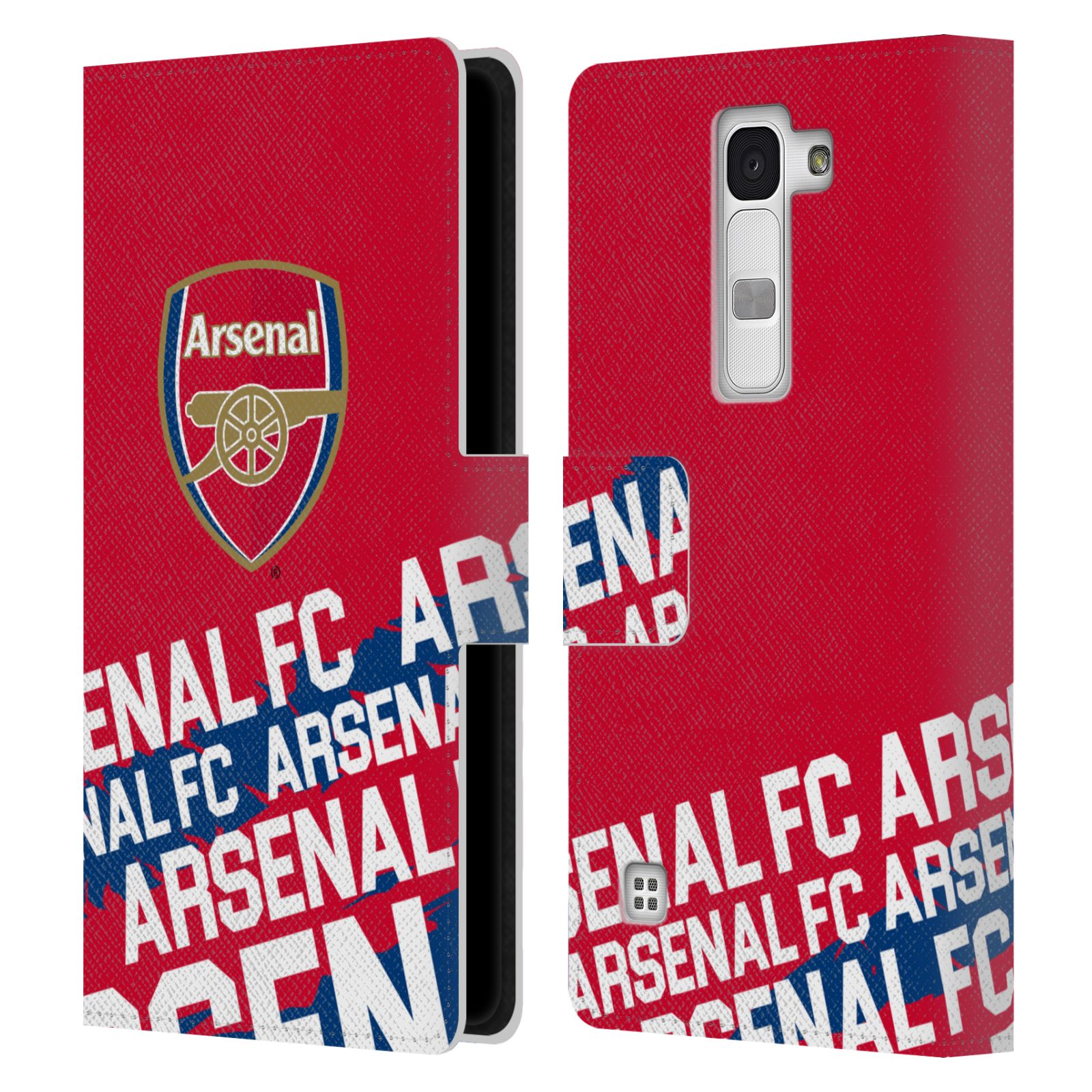 OFFICIAL ARSENAL FC CREST AND GUNNERS LOGO LEATHER BOOK CASE FOR LG PHONES 2 - Picture 12 of 12