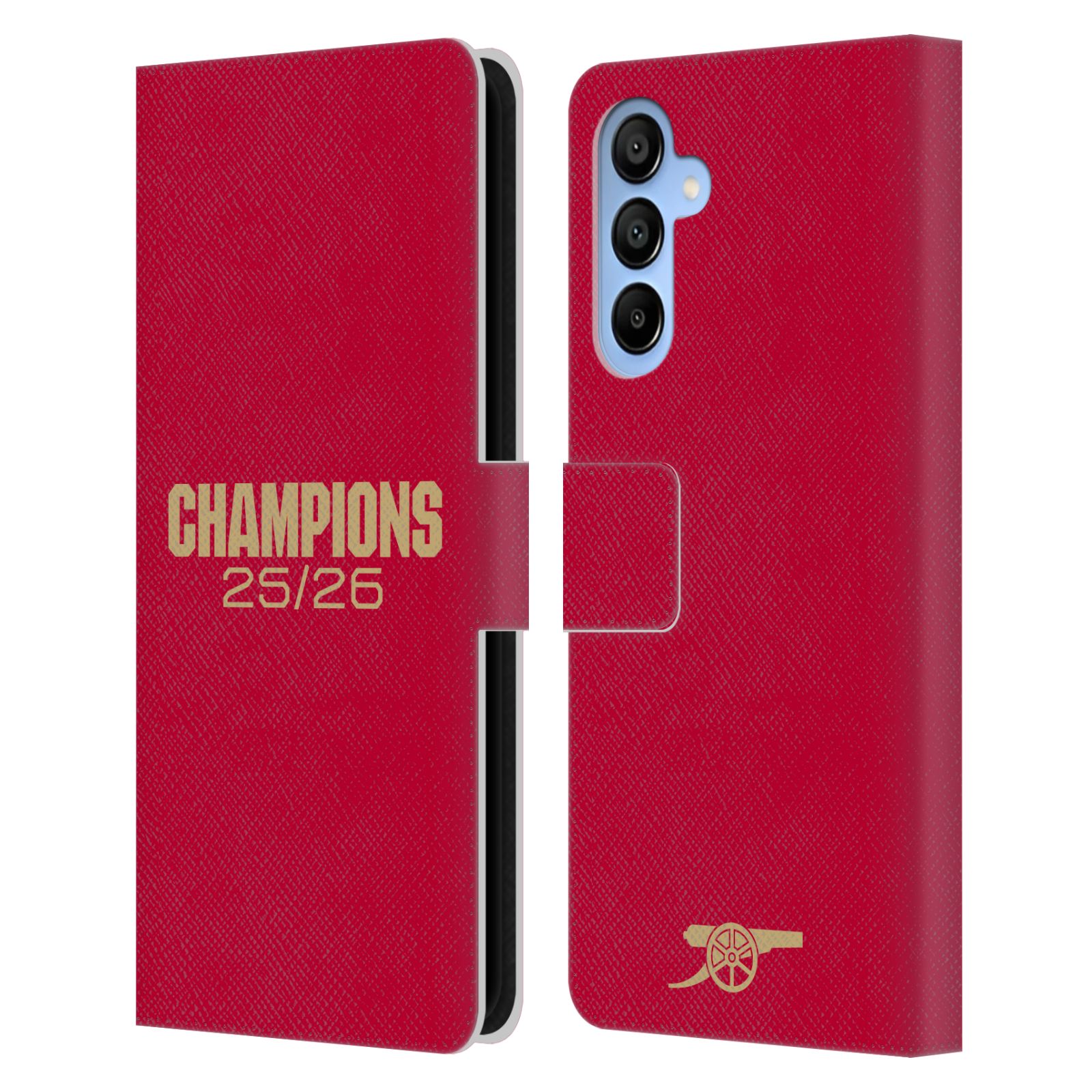Red Leather Wallet Case for Galaxy A16 5G