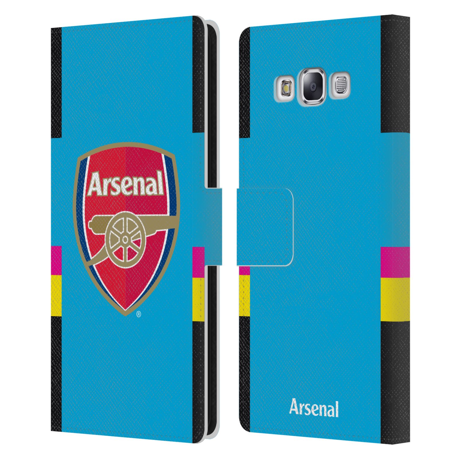 OFFICIAL ARSENAL FC 2016/17 CREST KIT LEATHER BOOK CASE FOR SAMSUNG PHONES 3 - Picture 8 of 12