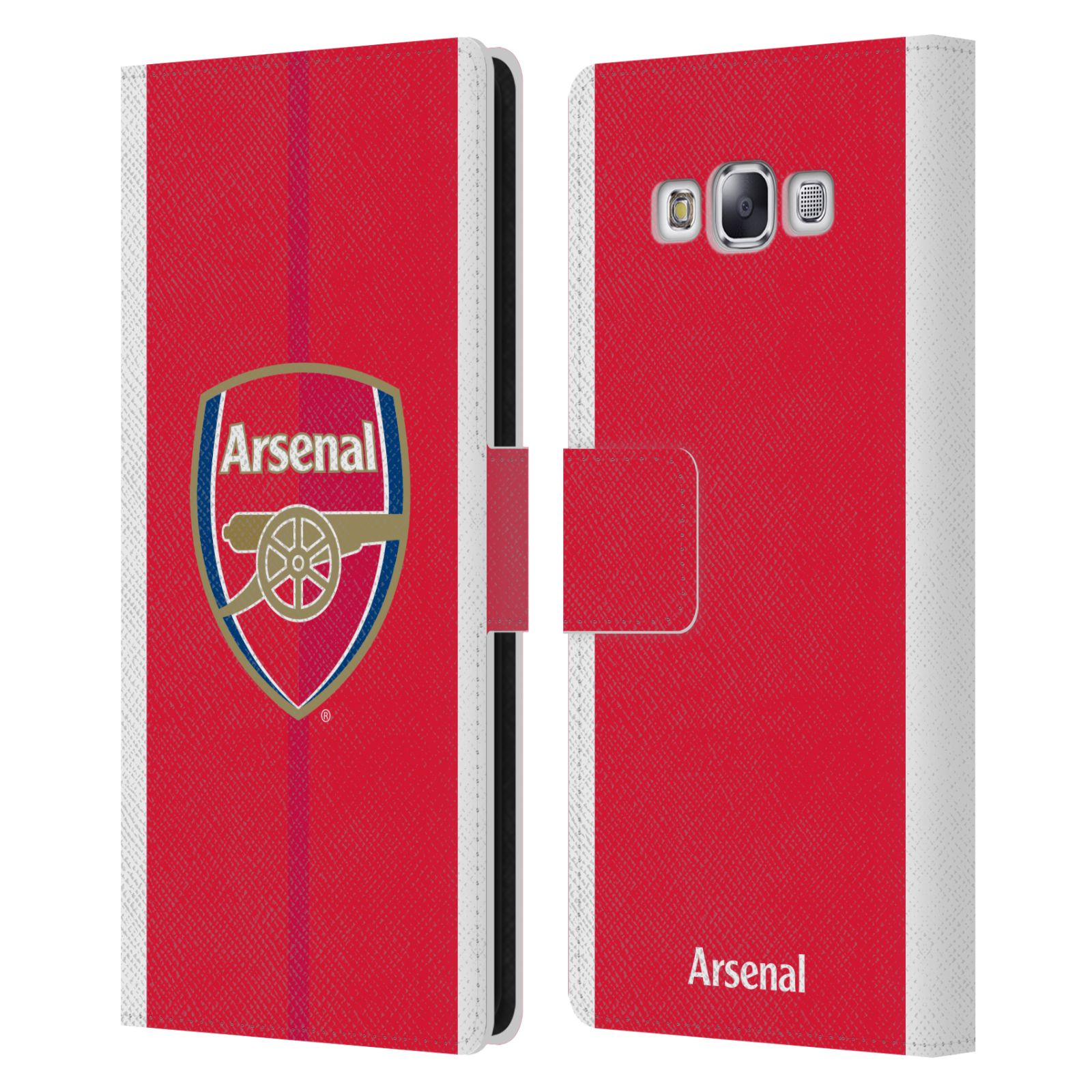 OFFICIAL ARSENAL FC 2016/17 CREST KIT LEATHER BOOK CASE FOR SAMSUNG PHONES 3 - Picture 9 of 12