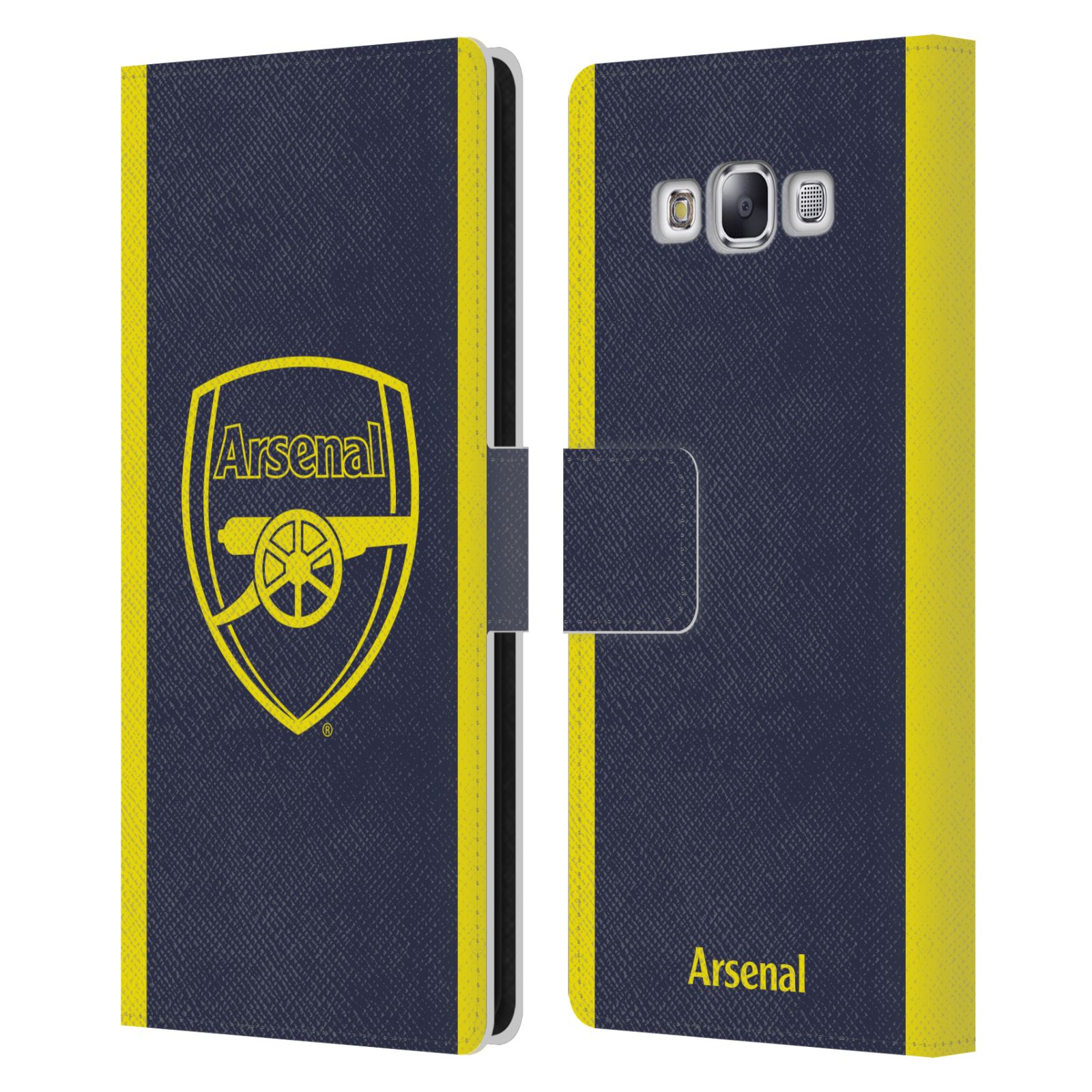 OFFICIAL ARSENAL FC 2016/17 CREST KIT LEATHER BOOK CASE FOR SAMSUNG PHONES 3 - Picture 11 of 12