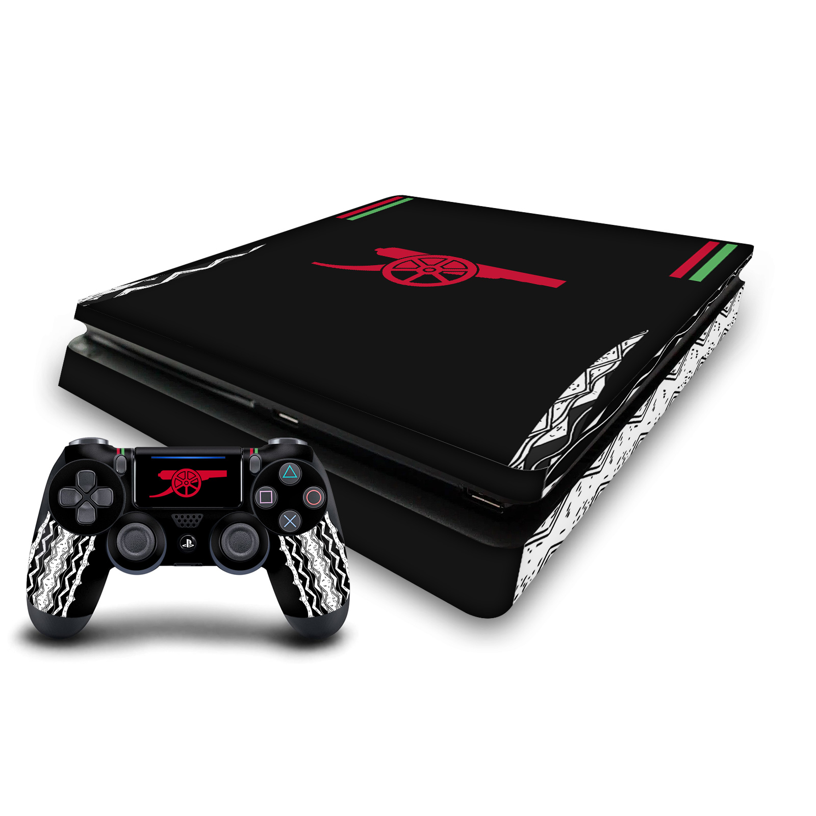 OFFICIAL ARSENAL FC 2024/25 KIT VINYL SKIN FOR PS4 SLIM CONSOLE & DUALSHOCK 4 - Picture 10 of 12