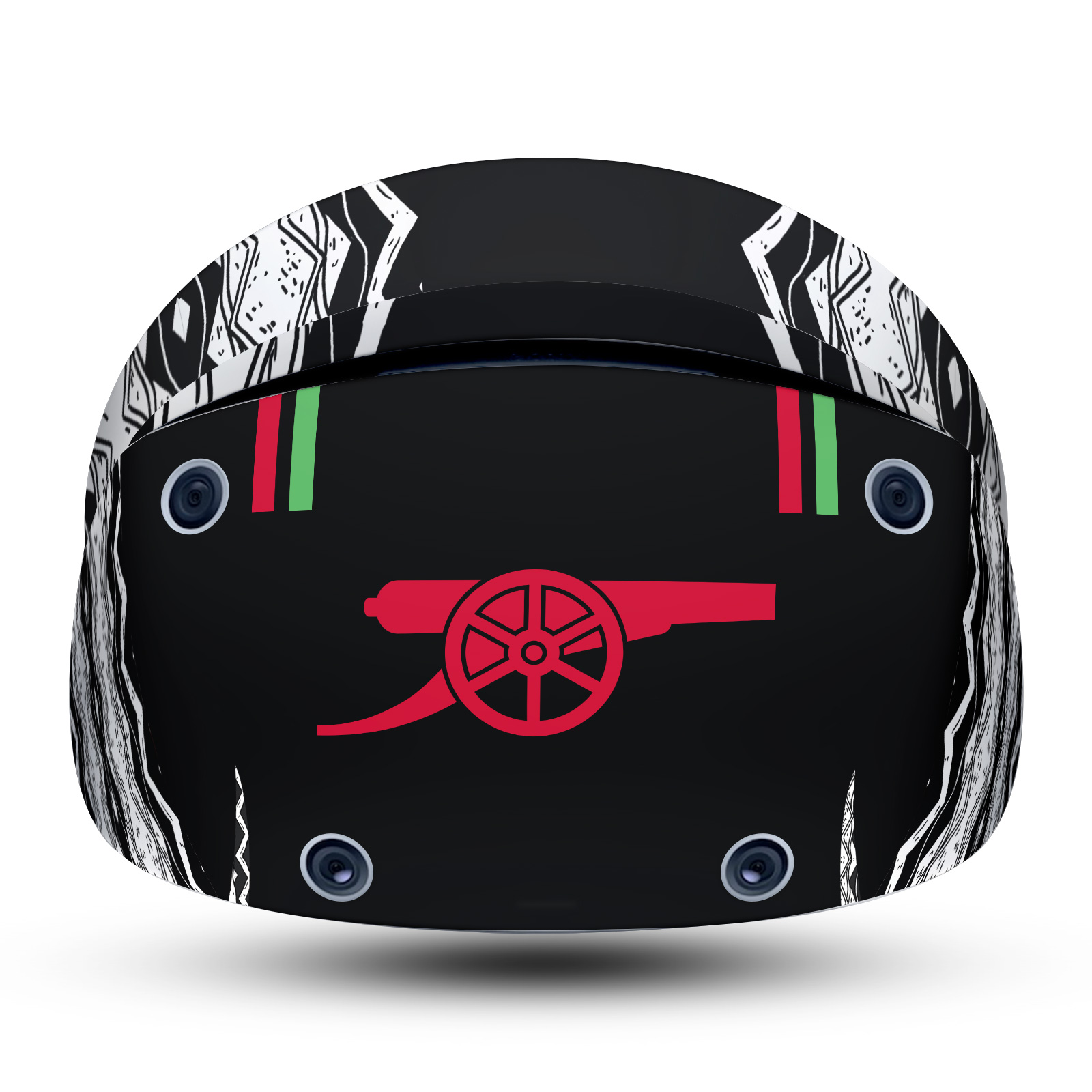 OFFICIAL ARSENAL FC 2024/25 KIT VINYL SKIN DECAL FOR SONY PS5 PLAYSTATION PS VR2