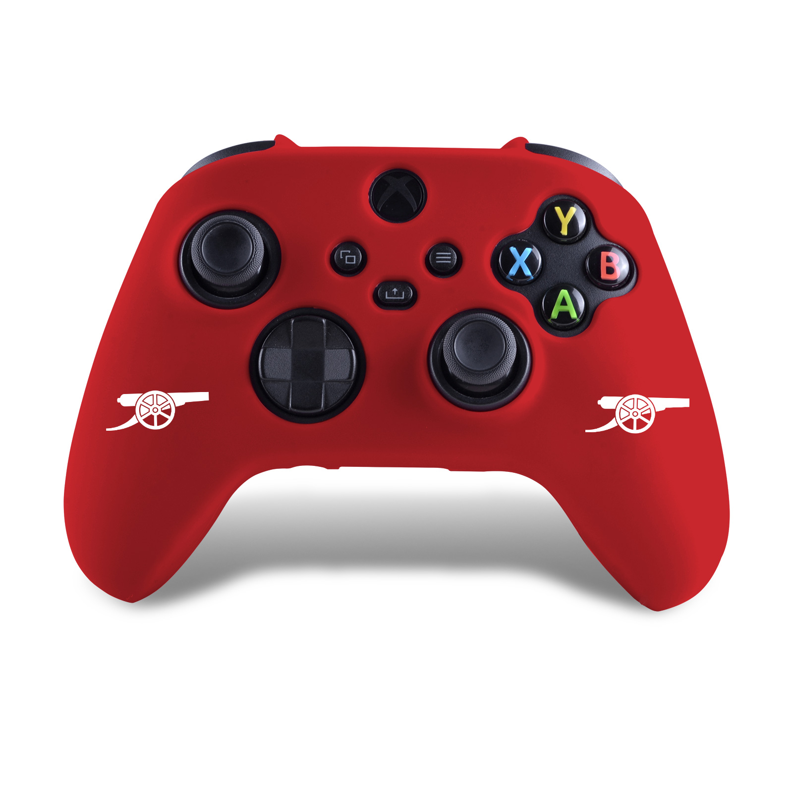 OFFICIAL ARSENAL FC CANNON LOGO RED SILICONE CASE FOR XBOX ONE S / X CONTROLLER