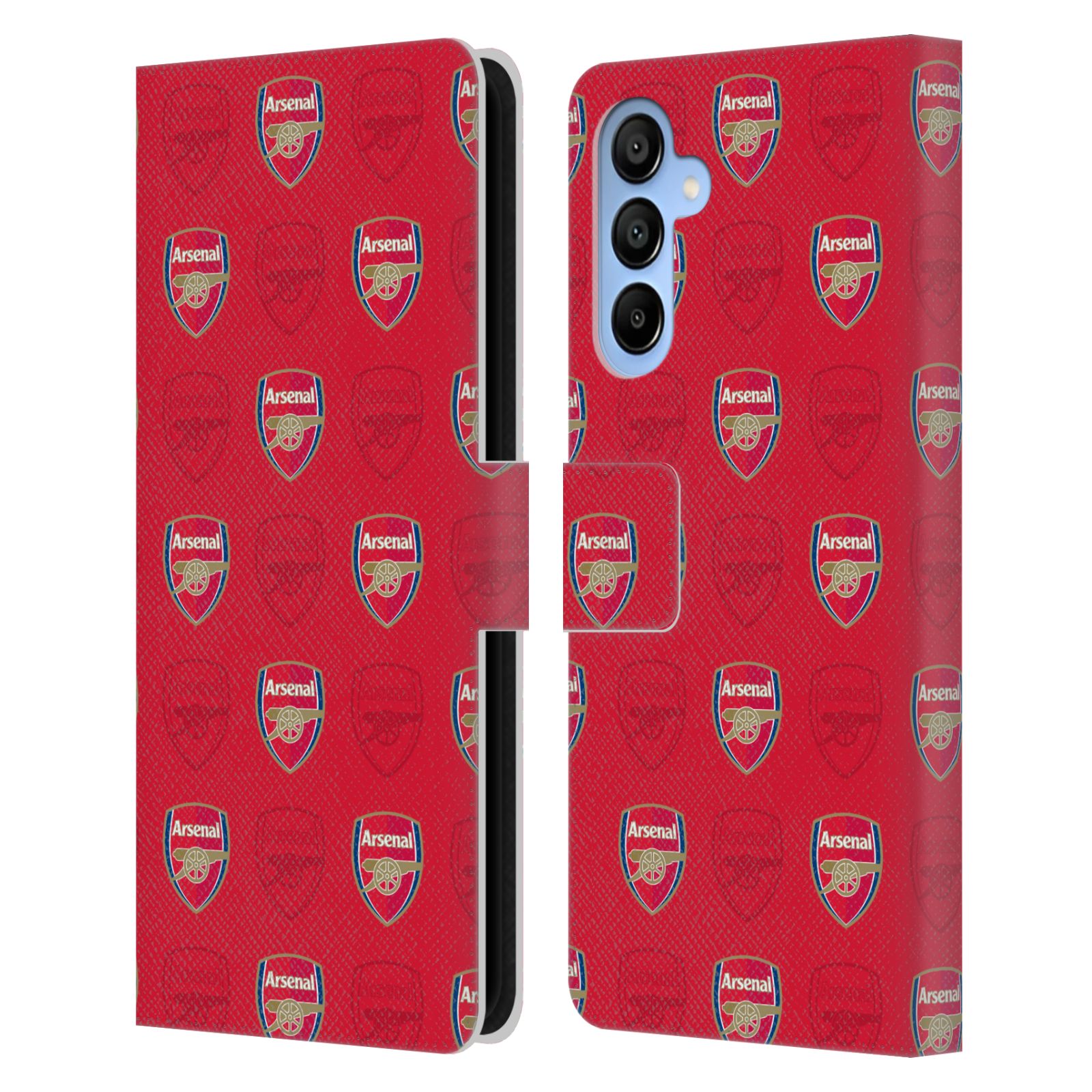 Red Leather Wallet Case for Galaxy A16 5G