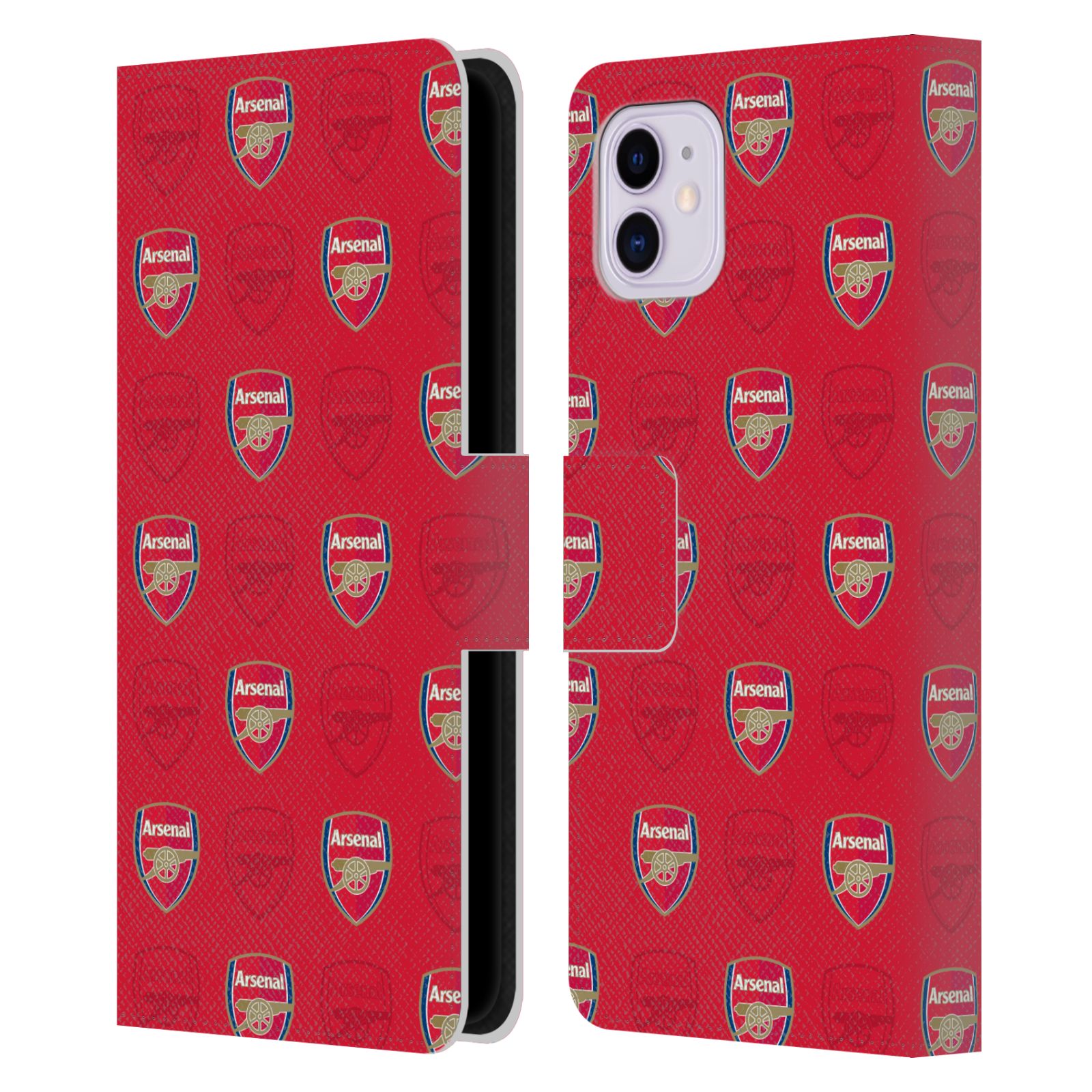 Red Leather Wallet Case for iPhone 11