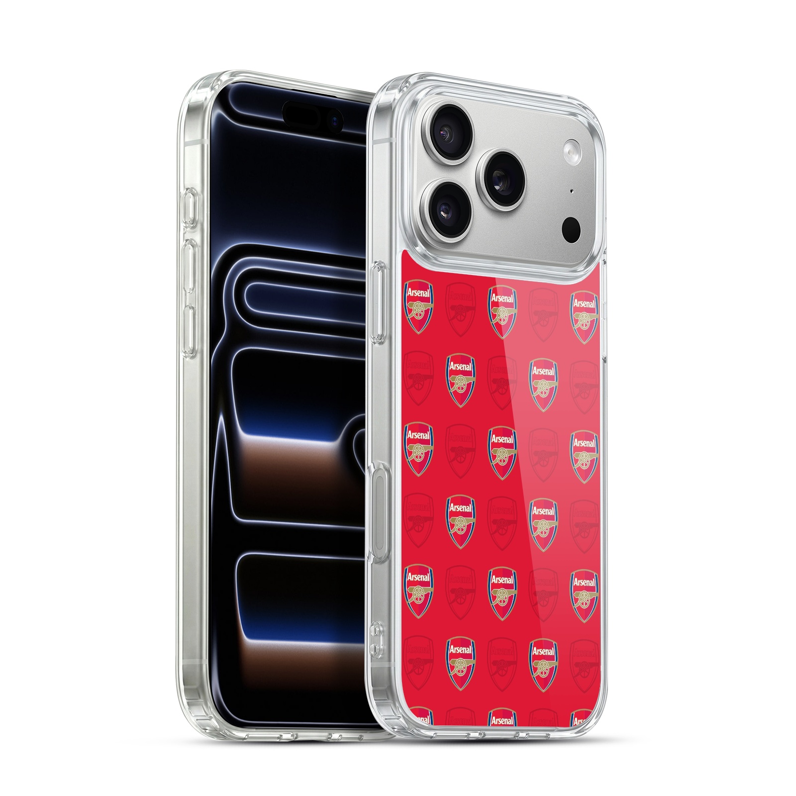 OFFICIAL ARSENAL FC 2017/18 CREST PATTERNS SOFT GEL CASE FOR APPLE