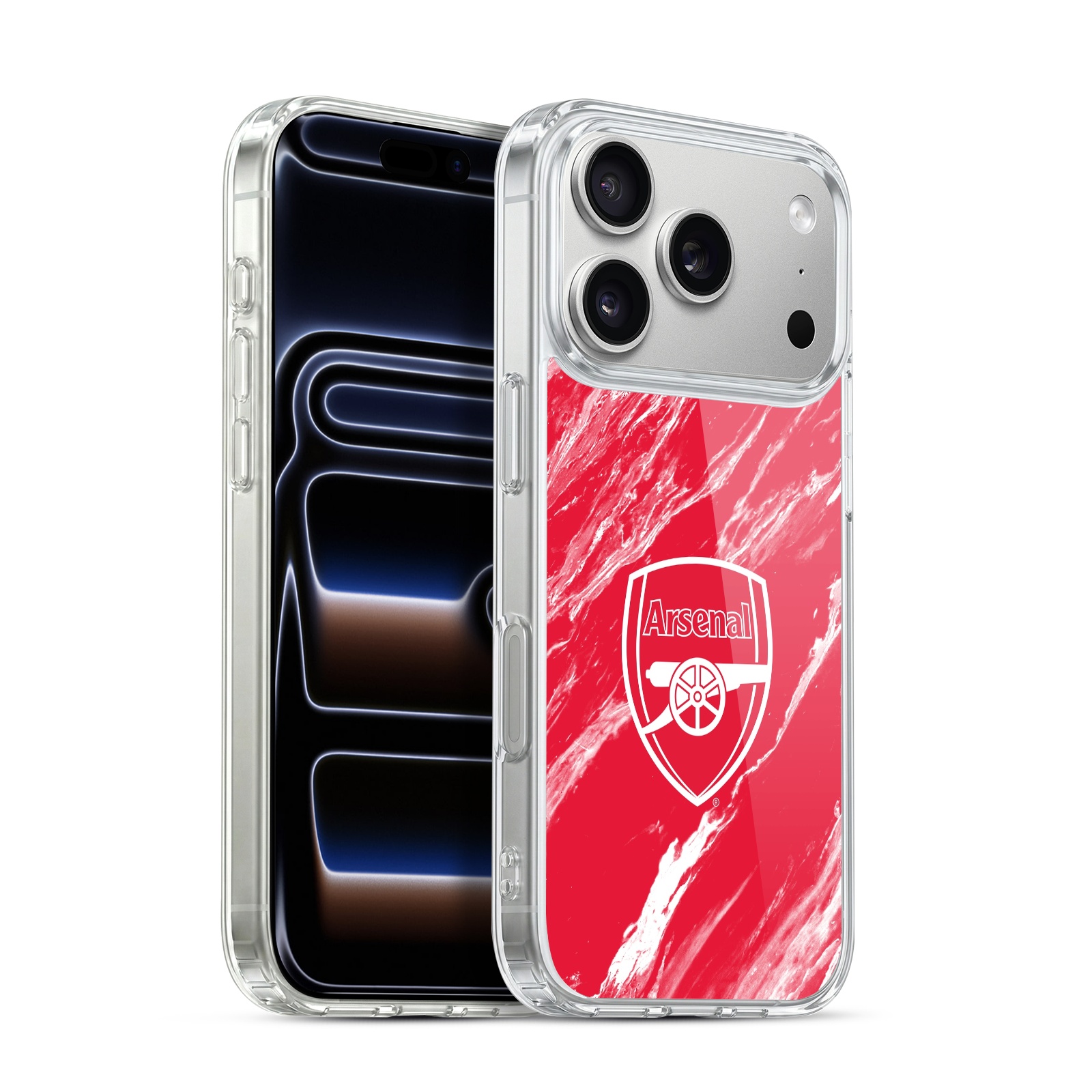 Red Marble Hybrid MagSafe Case for iPhone 17 Pro