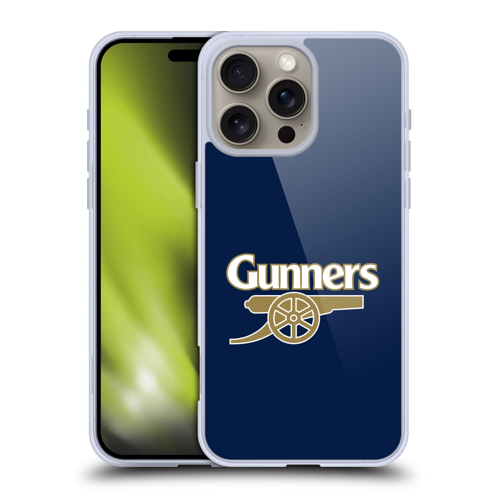 Silikonové lesklé pouzdro Apple iPhone 16 Pro Max - Head Case - Arsenal FC - Gunners (Lesklý silikonový kryt, obal, pouzdro na mobilní telefon s motivem klubu Arsenal FC - Gunners pro Apple iPhone 16 Pro Max )