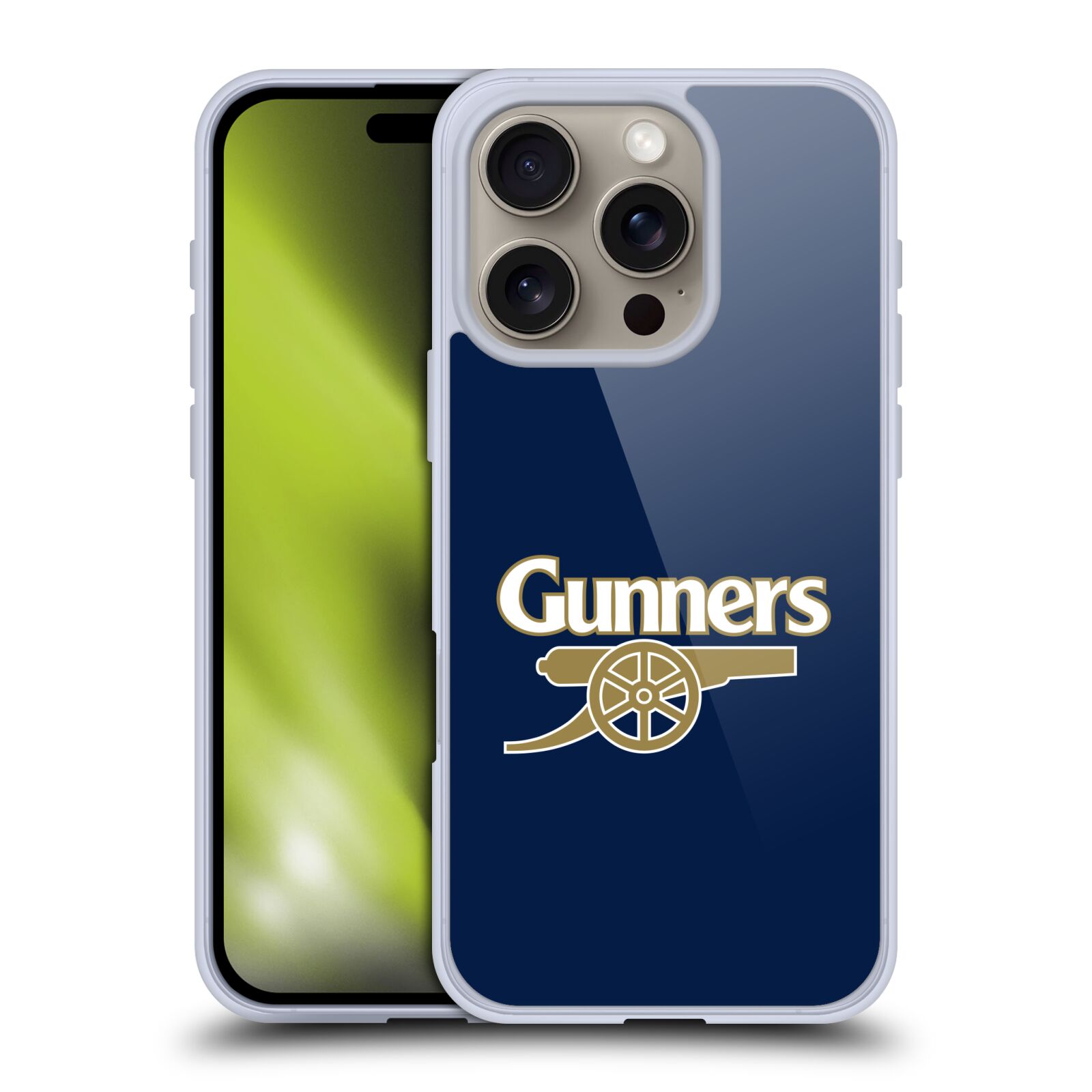 Silikonové lesklé pouzdro Apple iPhone 16 Pro - Head Case - Arsenal FC - Gunners (Lesklý silikonový kryt, obal, pouzdro na mobilní telefon s motivem klubu Arsenal FC - Gunners pro Apple iPhone 16 Pro )