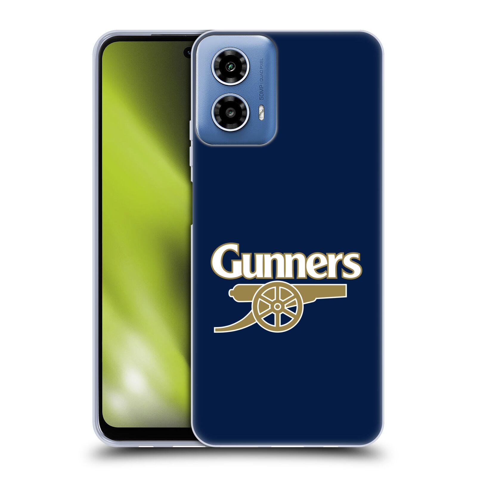 Silikonové pouzdro - Motorola Moto G34 5G - Head Case - Arsenal FC - Gunners (Silikonový kryt, obal, pouzdro na mobilní telefon s motivem klubu Arsenal FC - Gunners pro Motorola Moto G34 5G)